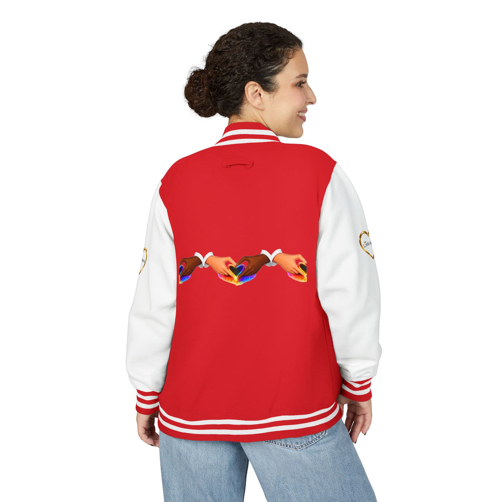 Link Hearts™ Premium Varsity Jacket – Wear the Movement.