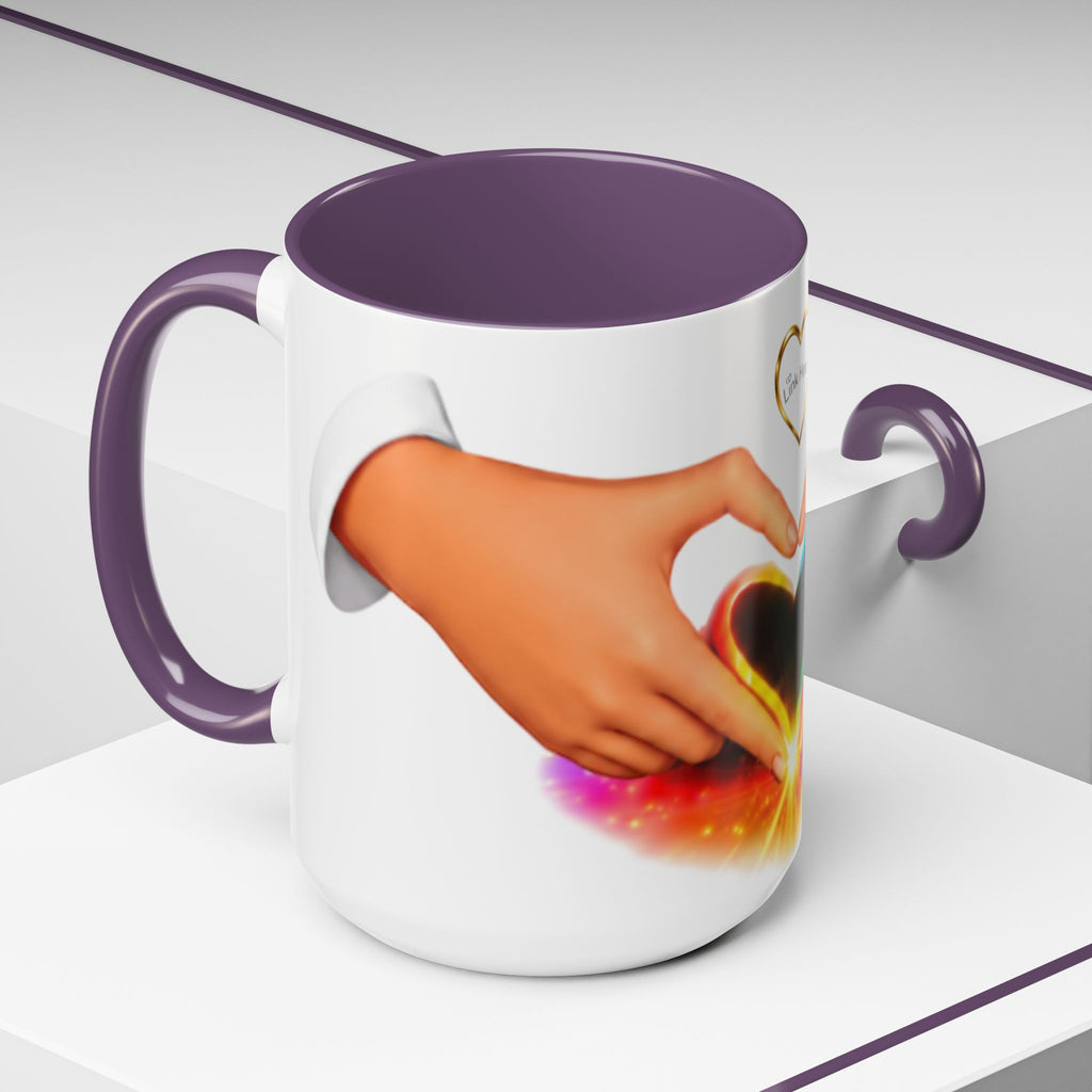 Link Hearts™ - Rainbow Heart Mug.
