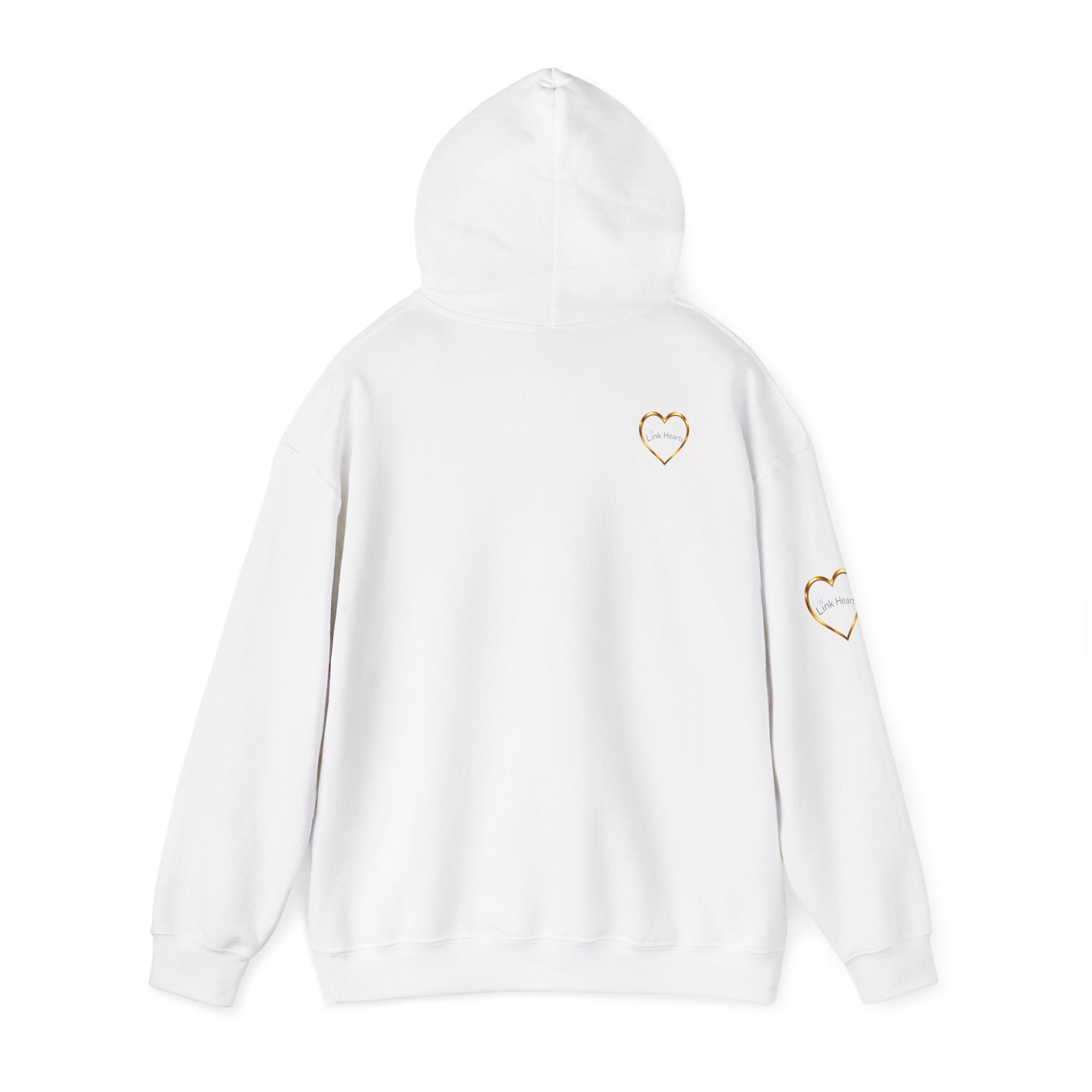 Hoodie — Rainbow Heart Hands Graphic Pullover