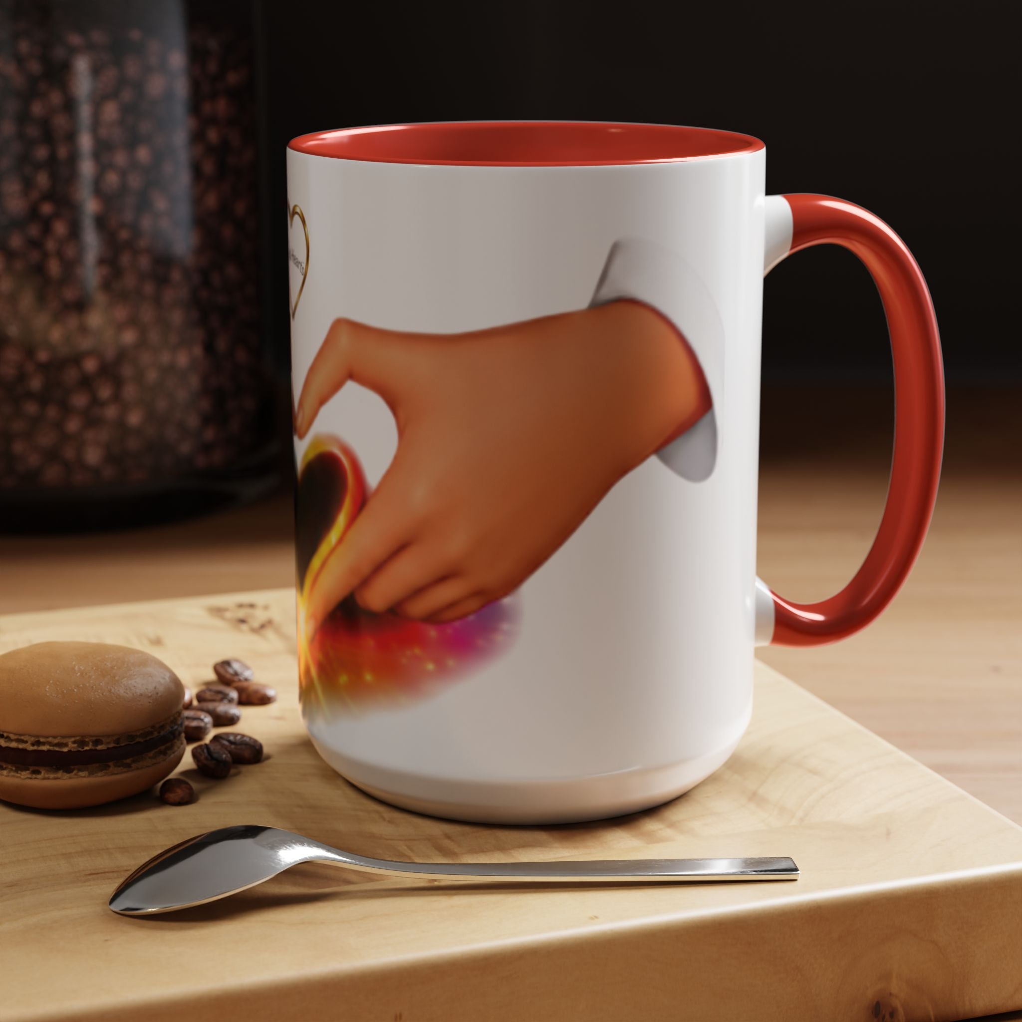 Link Hearts™ - Rainbow Unity Heart Mug.