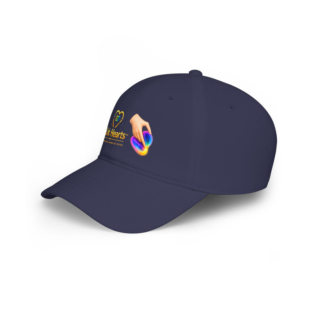 Link Hearts Rainbow Heart Embroidered Couples Baseball Cap — Charity Donation Hat
