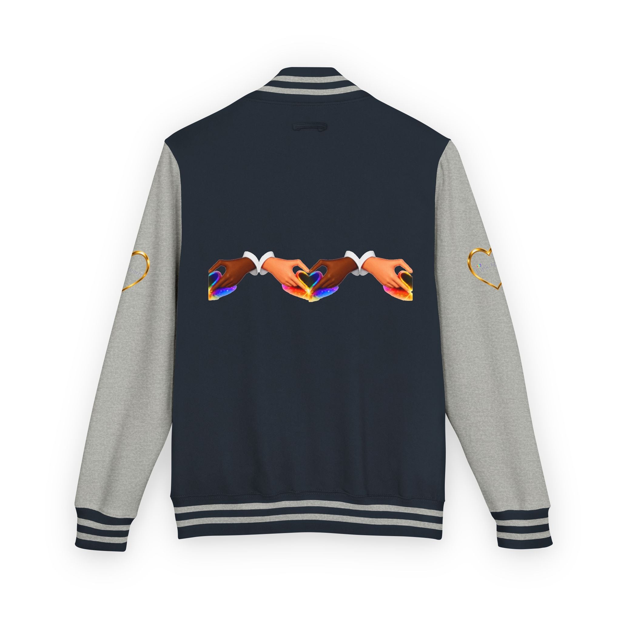 Link Hearts™ Premium Varsity Jacket – Wear the Movement.