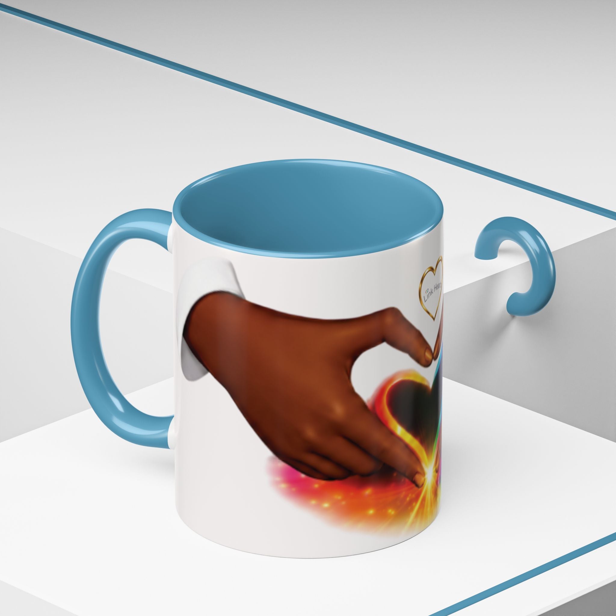 Link Hearts™ -  Rainbow Heart Mug