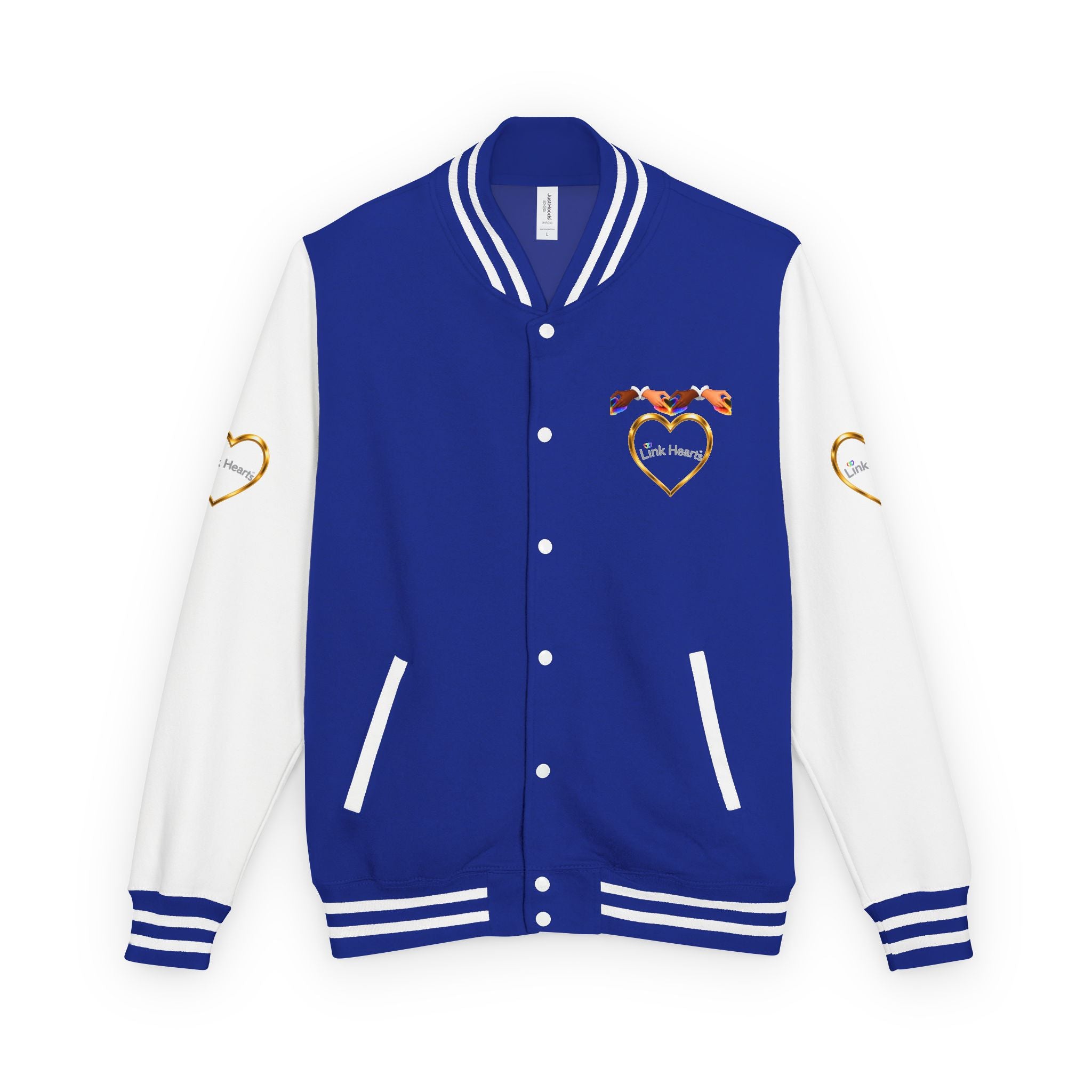 Link Hearts™ Premium Varsity Jacket – Wear the Movement.