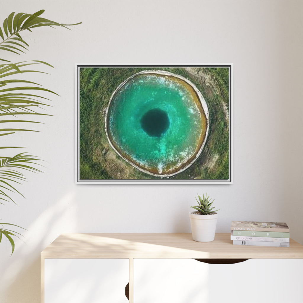 LinkHearts™ 'Sink Hole' Matte Canvas Framed Wall Art