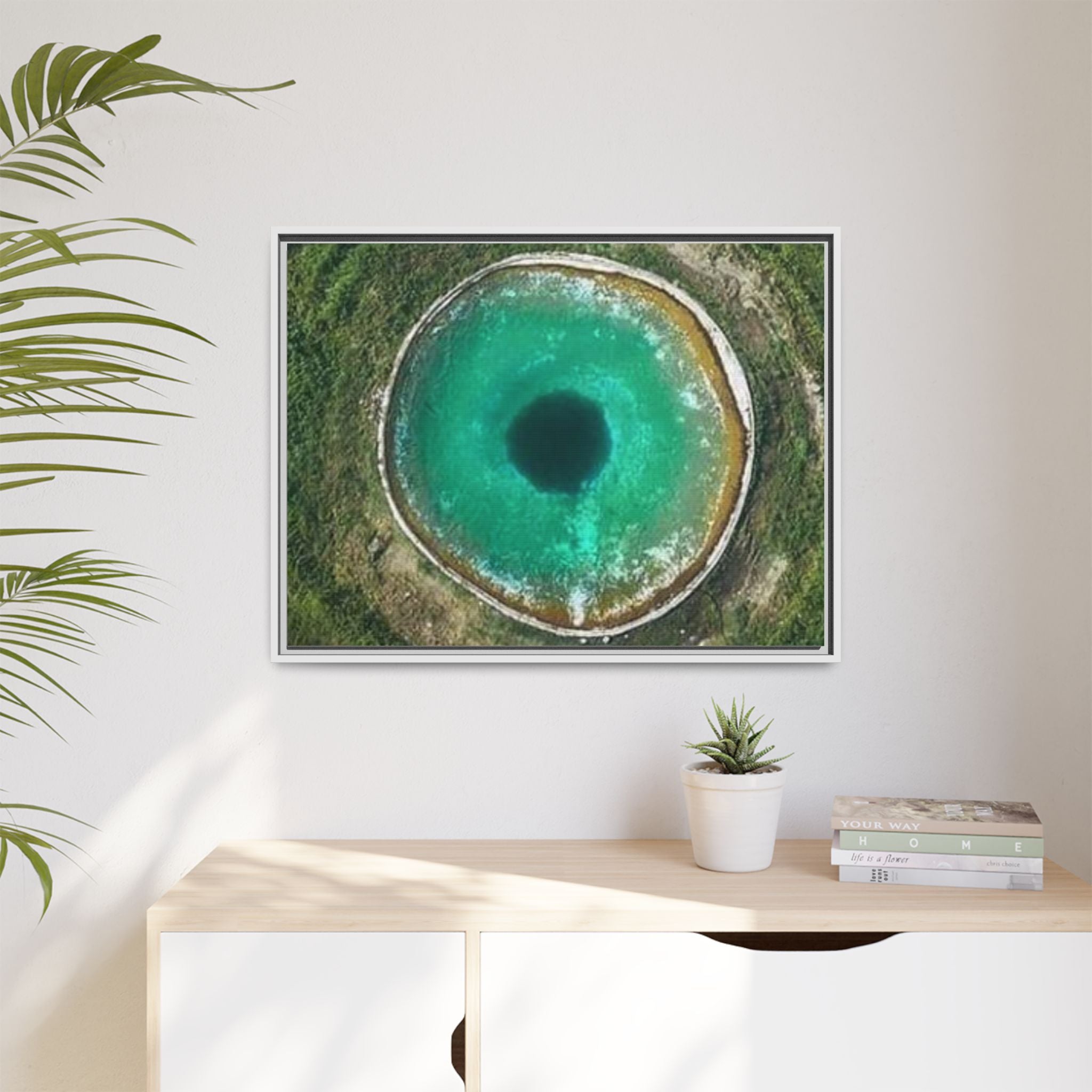 LinkHearts™ 'Sink Hole' Matte Canvas Framed Wall Art