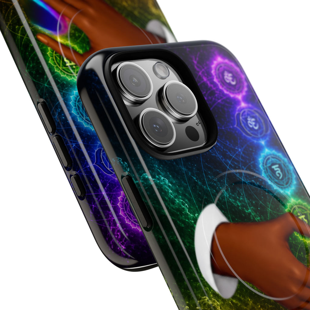 Link Hearts™ Cosmic Energy Phone Case - Chakra Healing Magnetic Phone Case