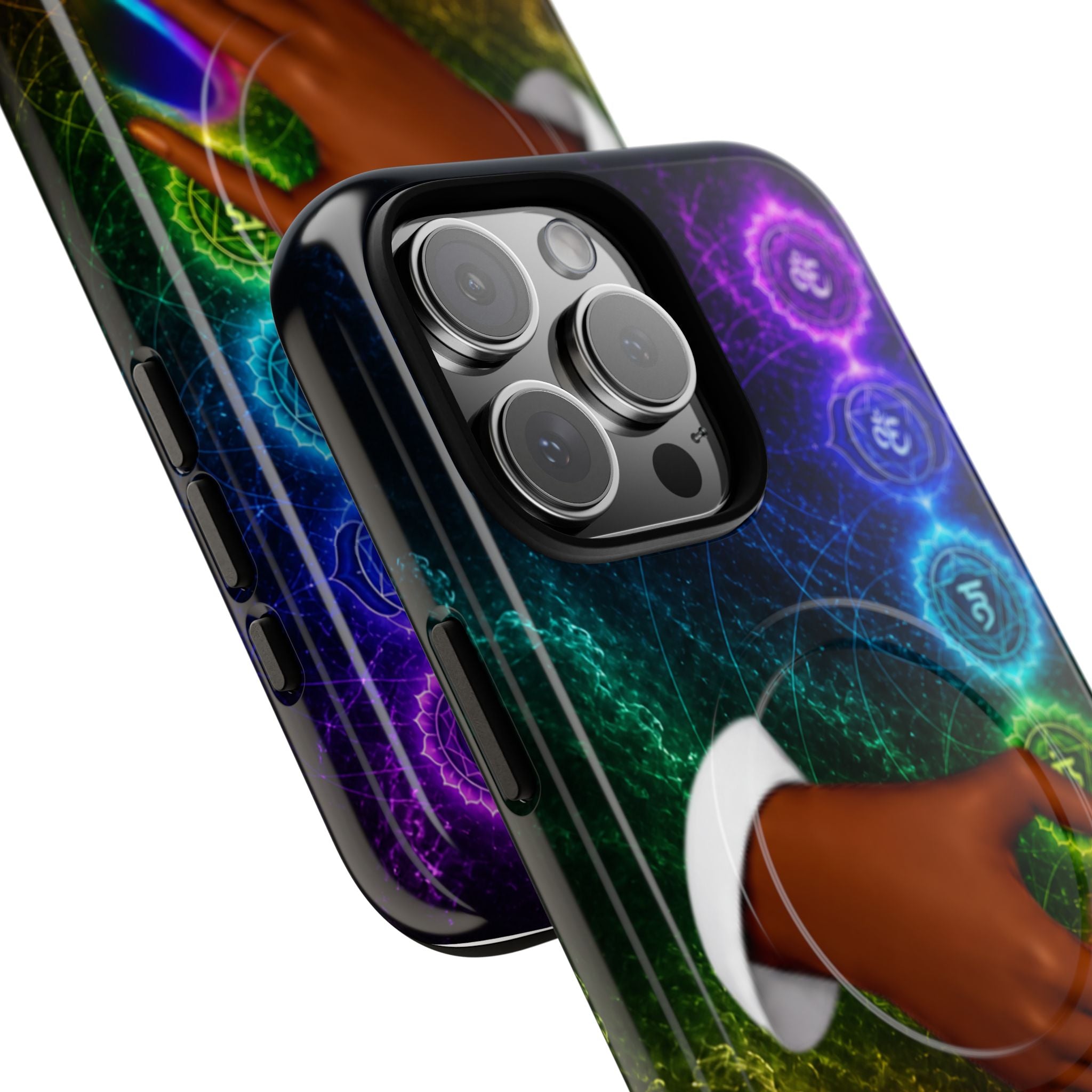 Link Hearts™ Cosmic Energy Phone Case - Chakra Healing Magnetic Phone Case