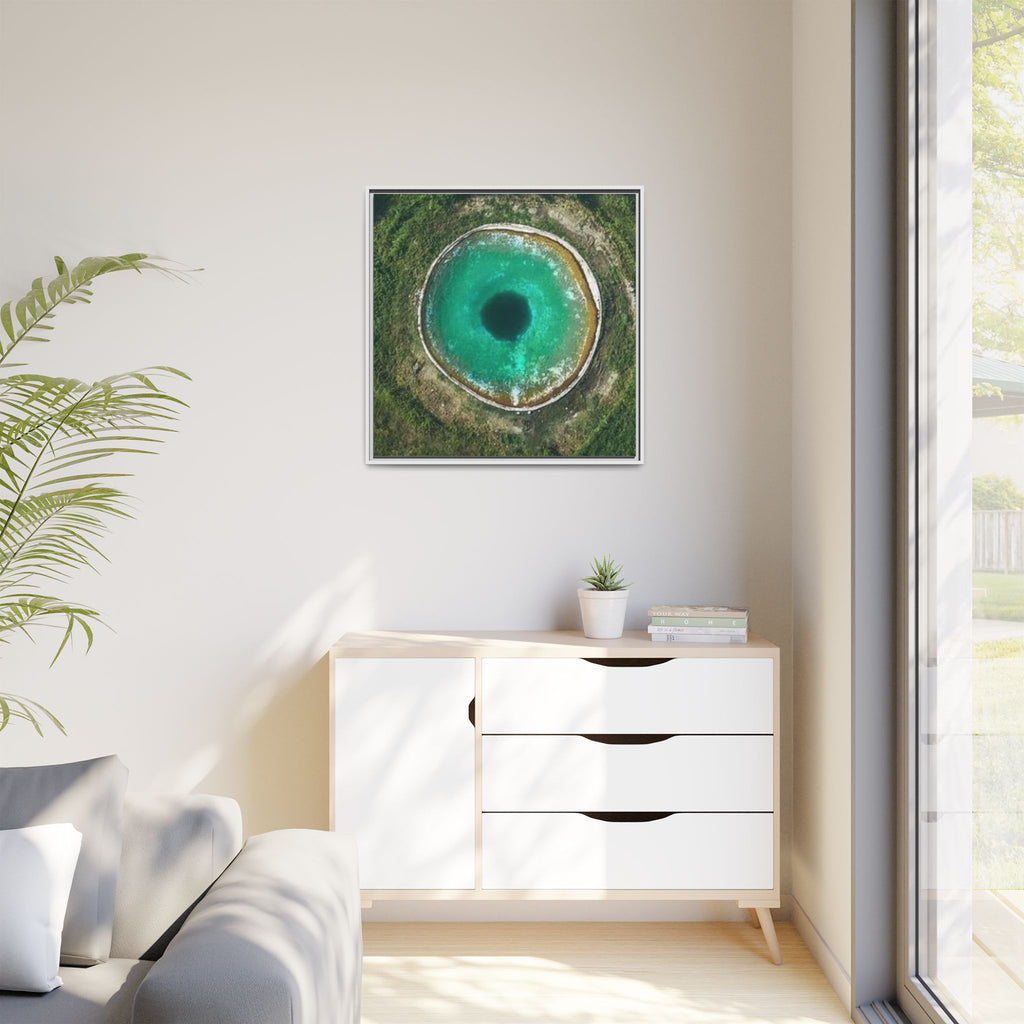 LinkHearts™ 'Sink Hole' Matte Canvas Framed Wall Art
