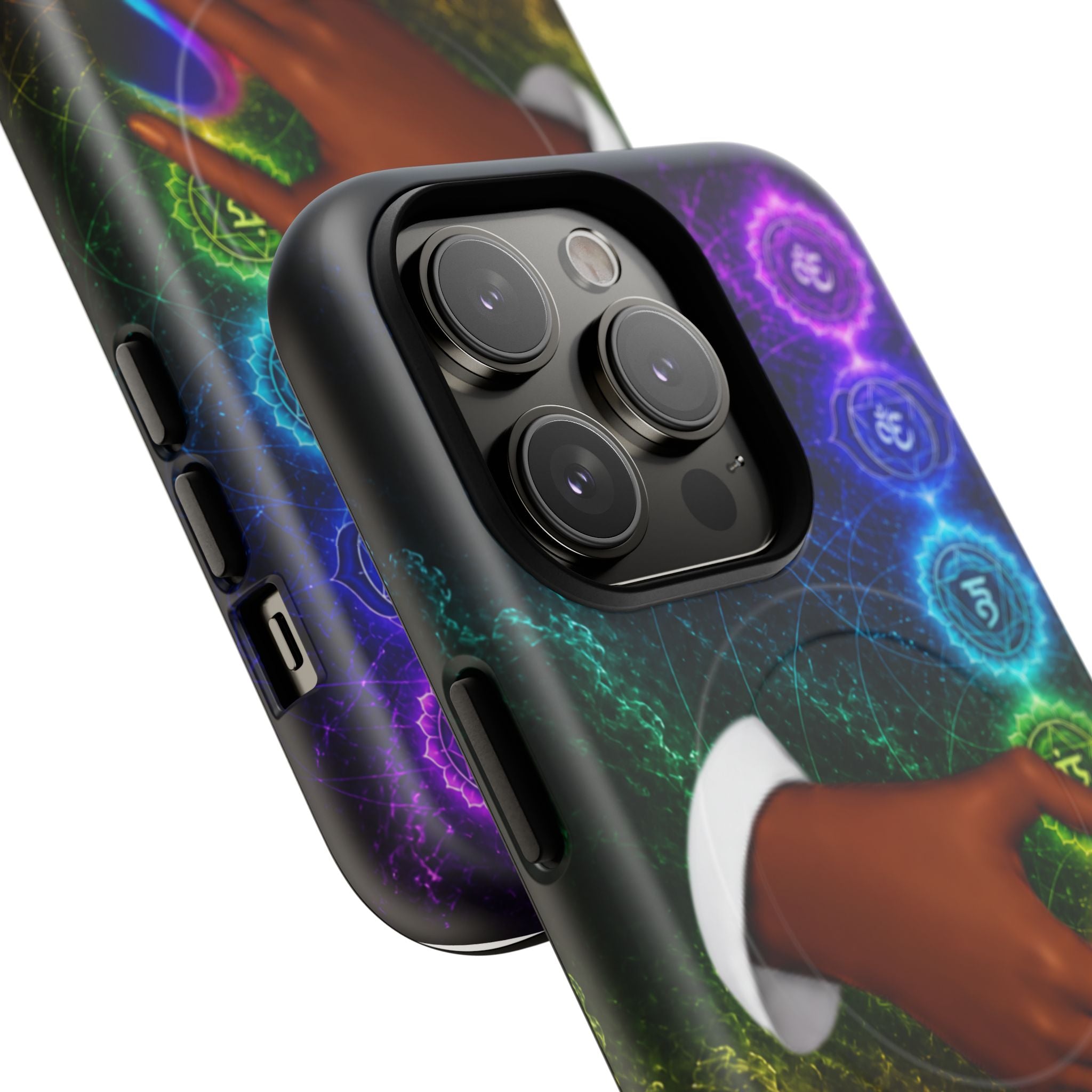 Link Hearts™ Cosmic Energy Phone Case - Chakra Healing Magnetic Phone Case