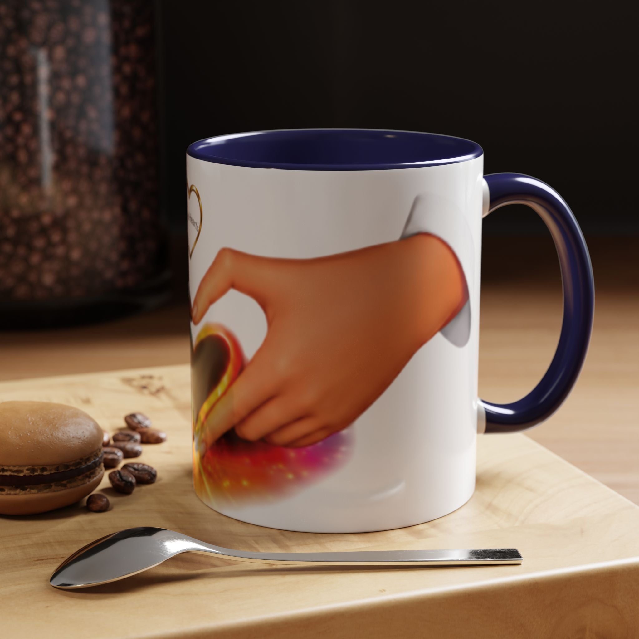 Link Hearts™ - Rainbow Unity Heart Mug.