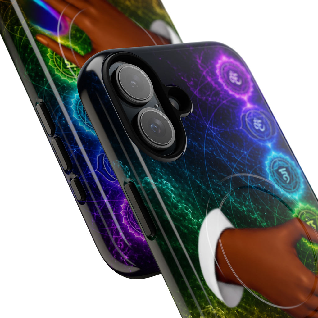 Link Hearts™ Cosmic Energy Phone Case - Chakra Healing Magnetic Phone Case