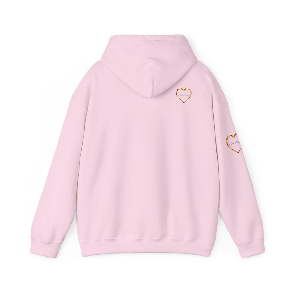 Hoodie — Rainbow Heart Hands Graphic Pullover