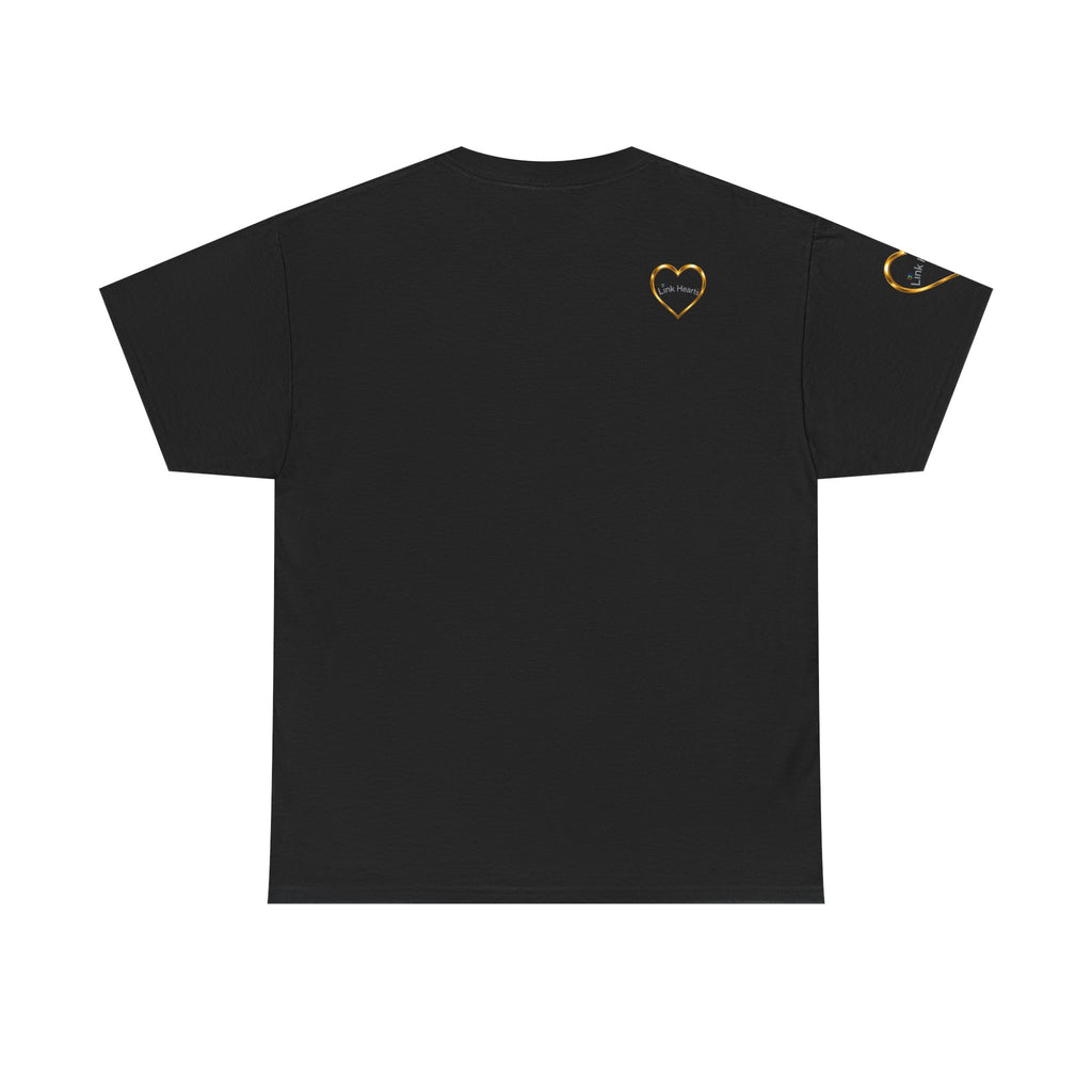 Link Hearts Unity Tee — Matching Rainbow Heart Couple Shirt (Love Wins)