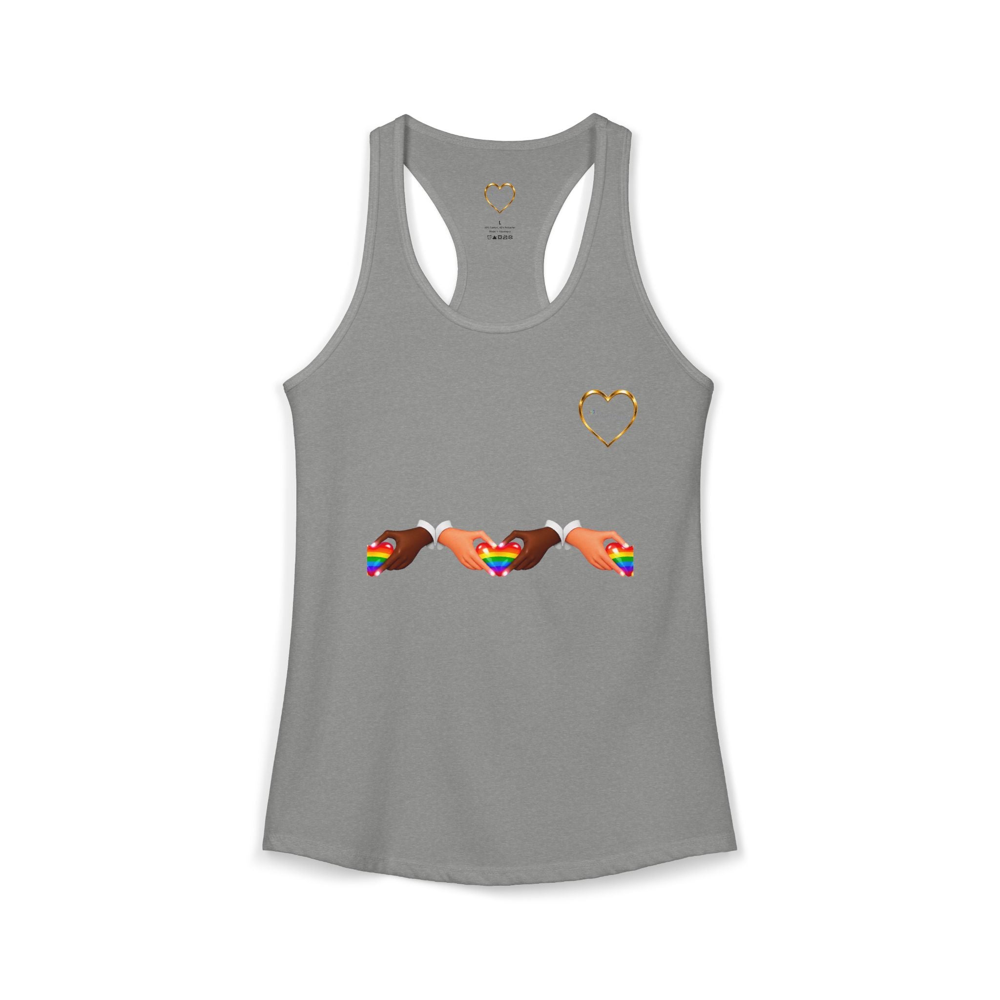 Link Hearts™ Women’s Ideal Racerback Tank – Wear Unity With Every Move.