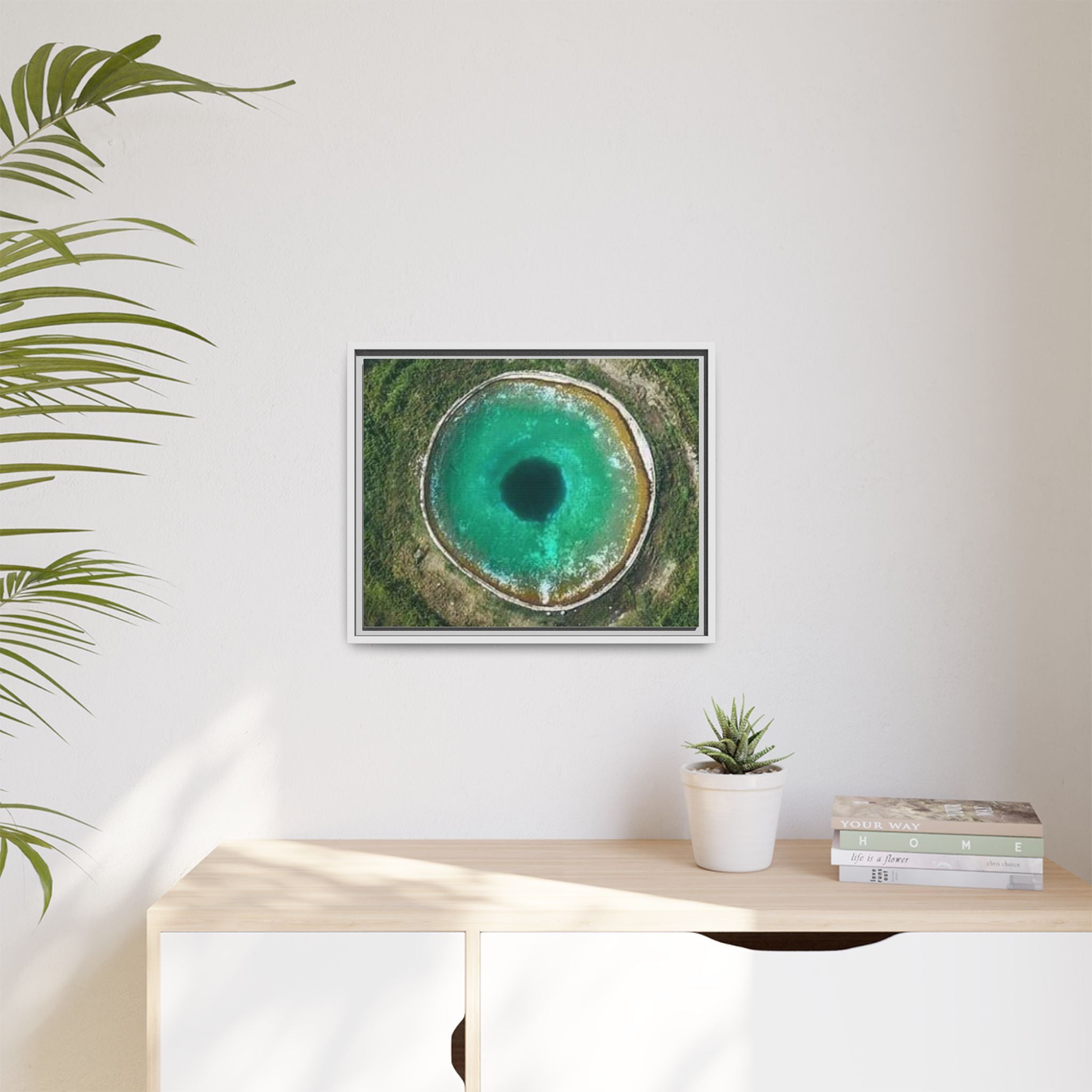 LinkHearts™ 'Sink Hole' Matte Canvas Framed Wall Art