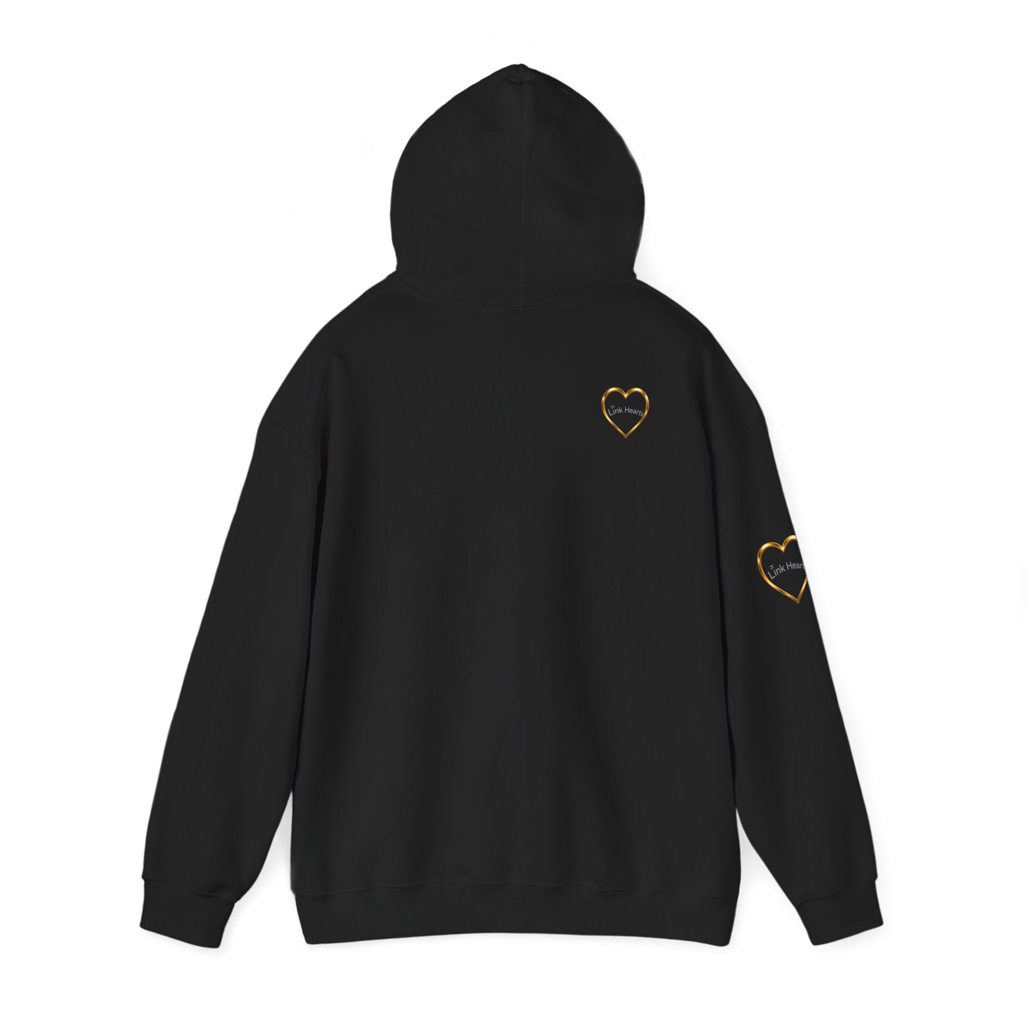 Hoodie — Rainbow Heart Hands Graphic Pullover