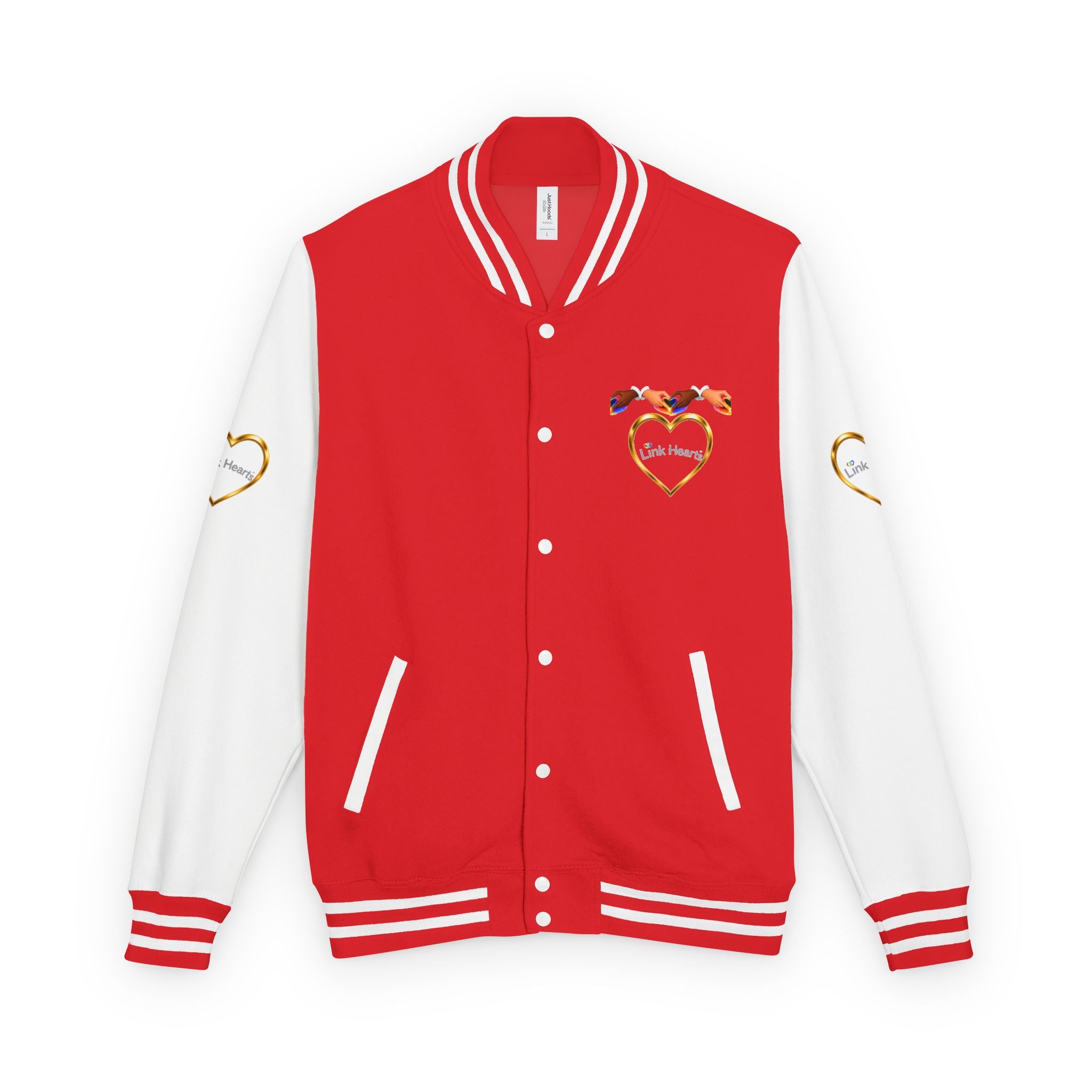 Link Hearts™ Premium Varsity Jacket – Wear the Movement.