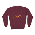 Link Hearts™ Youth Crewneck Sweatshirt — Kids Graphic Heart Crewneck