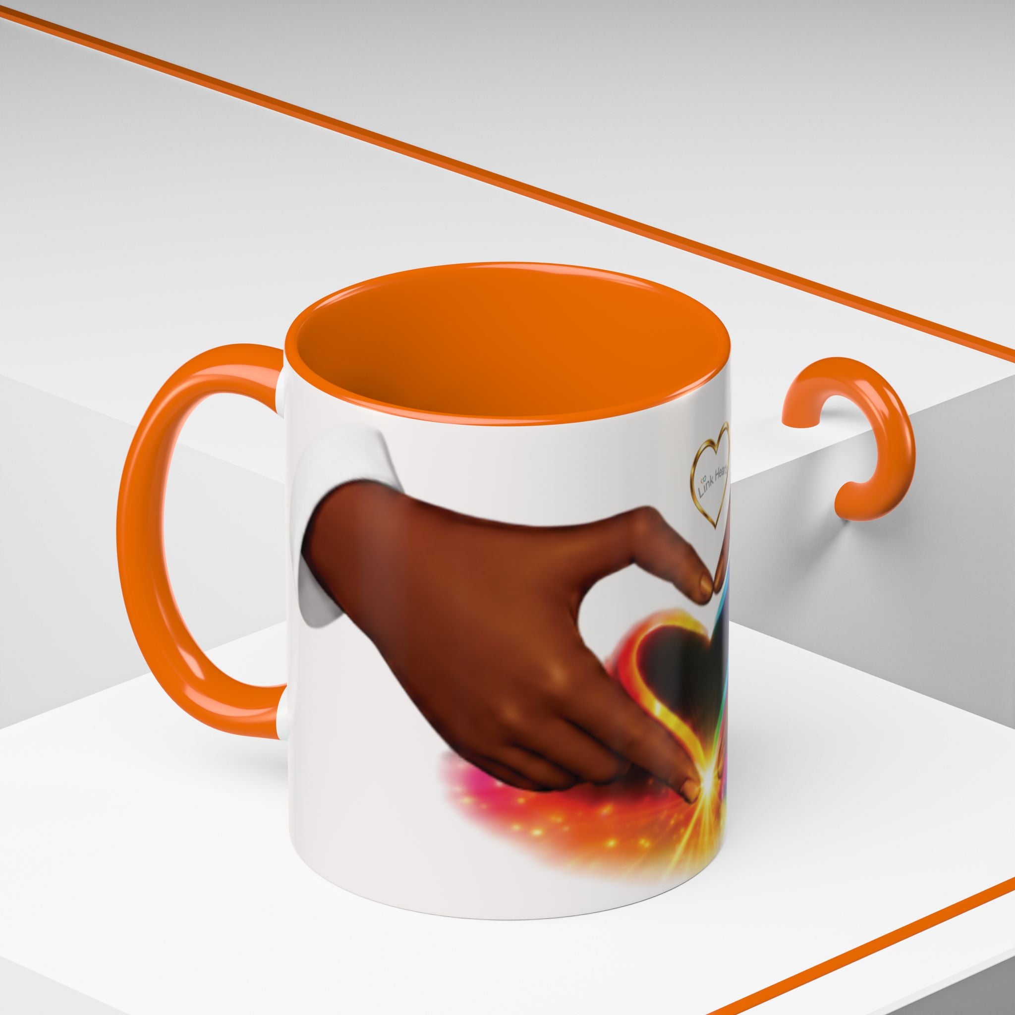 Link Hearts™ -  Rainbow Heart Mug