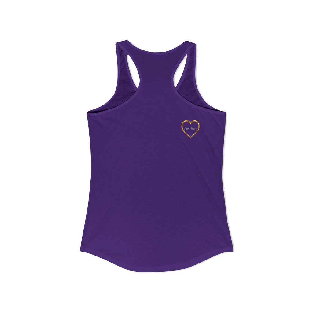 Link Hearts™ Women’s Ideal Racerback Tank – Wear Unity With Every Move.