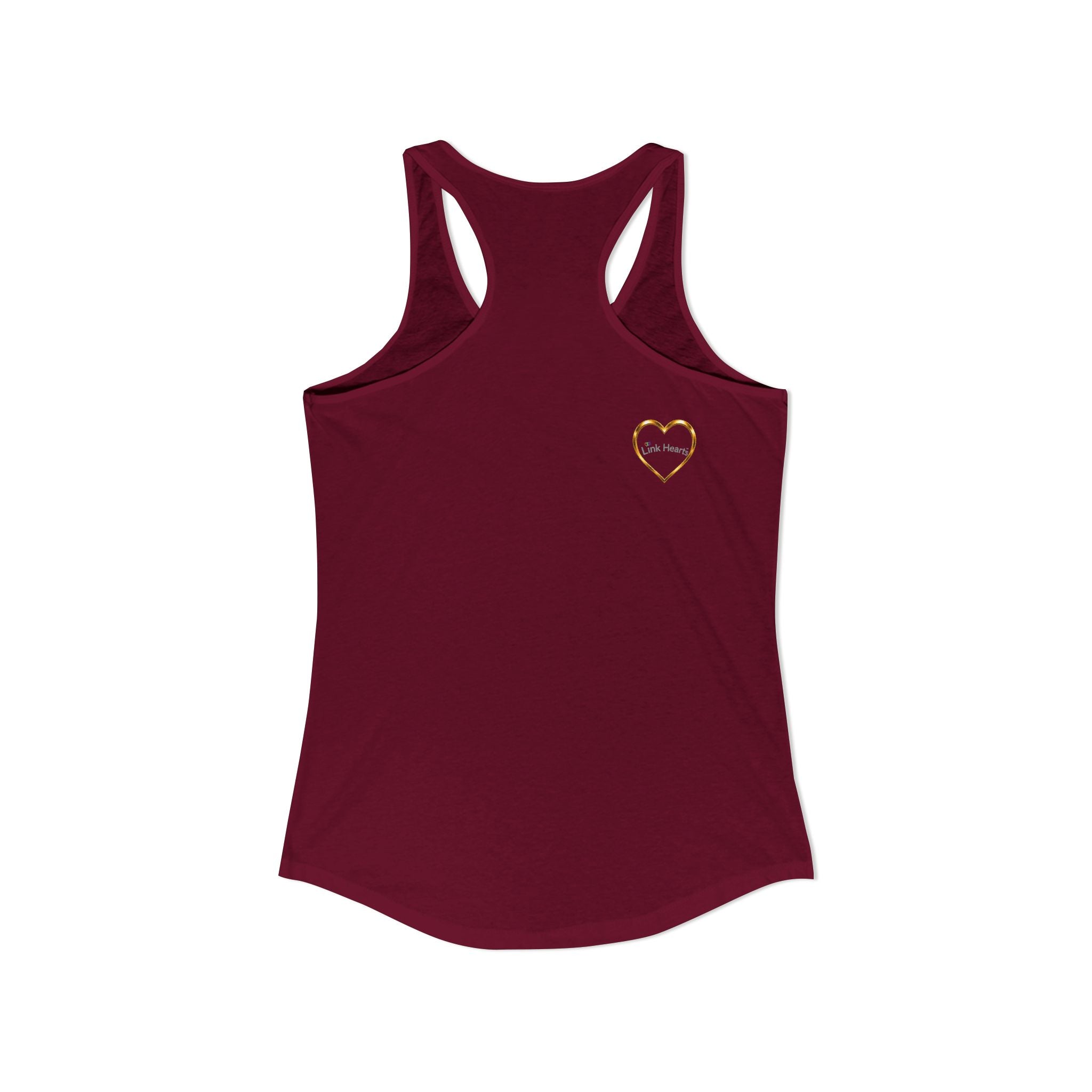 Link Hearts™ Women’s Ideal Racerback Tank – Wear Unity With Every Move.