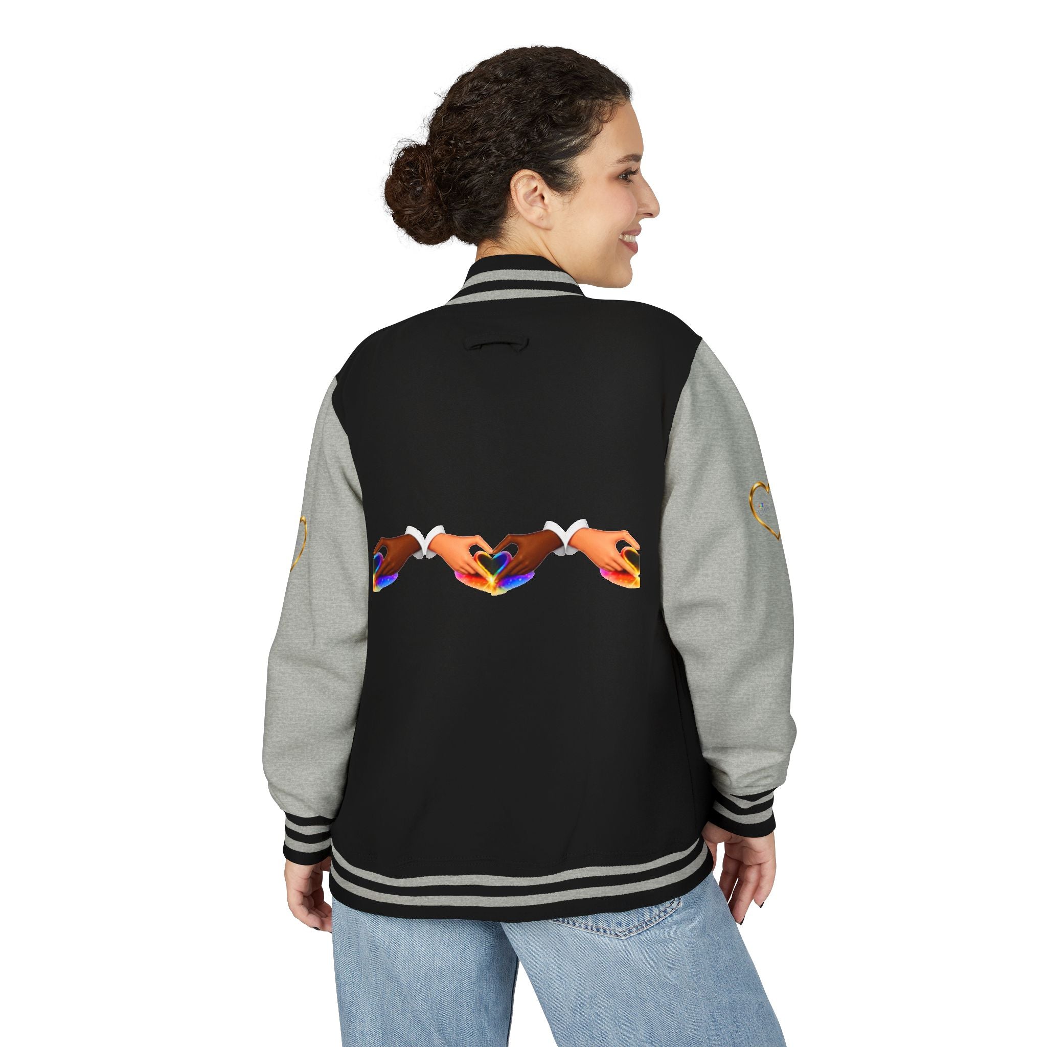 Link Hearts™ Premium Varsity Jacket – Wear the Movement.