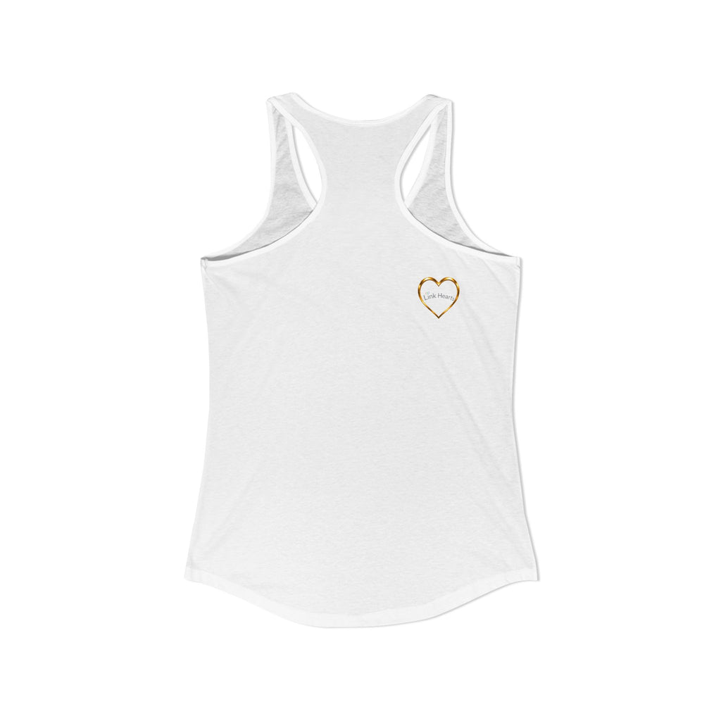 Link Hearts™ Women’s Ideal Racerback Tank – Wear Unity With Every Move.