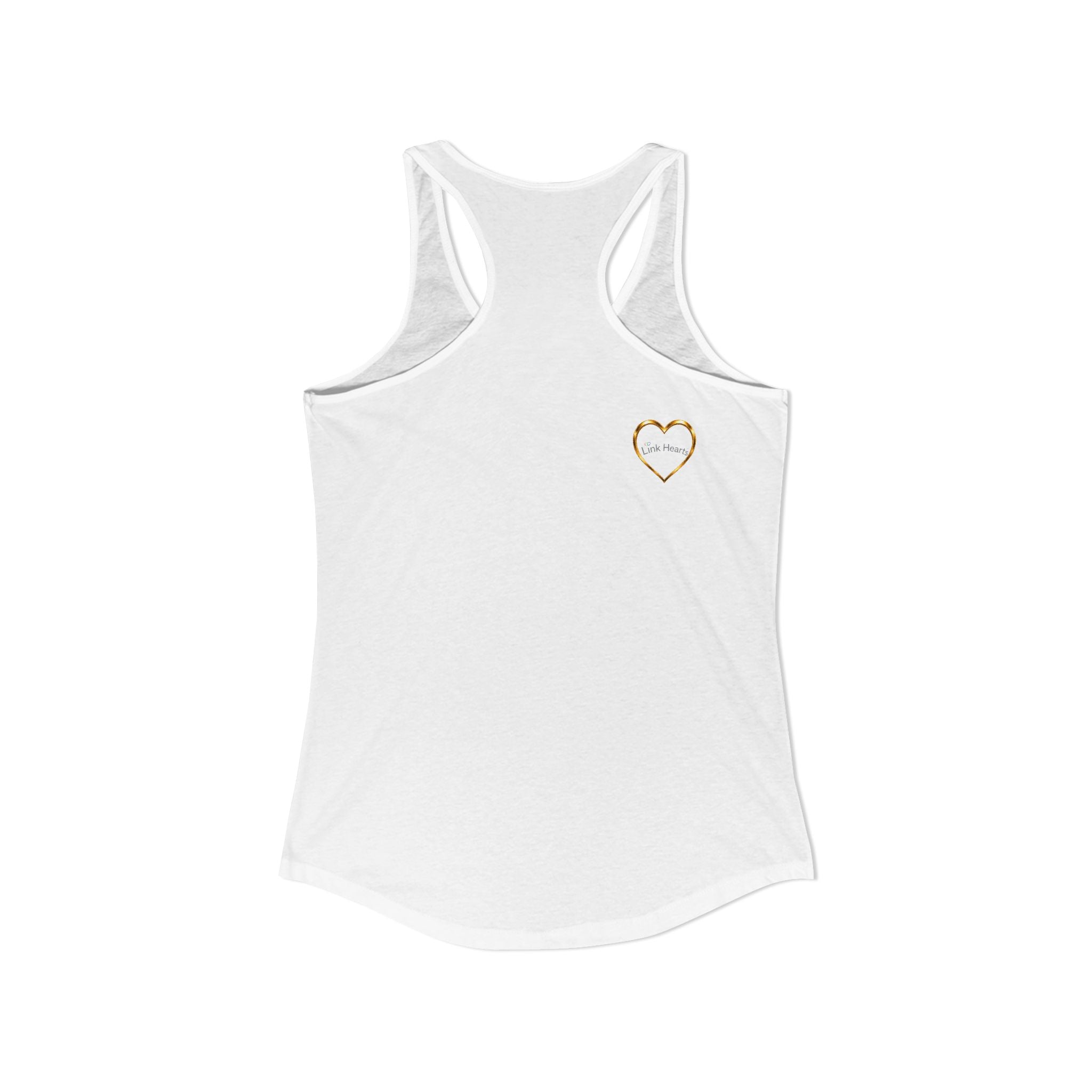 Link Hearts™ Women’s Ideal Racerback Tank – Wear Unity With Every Move.