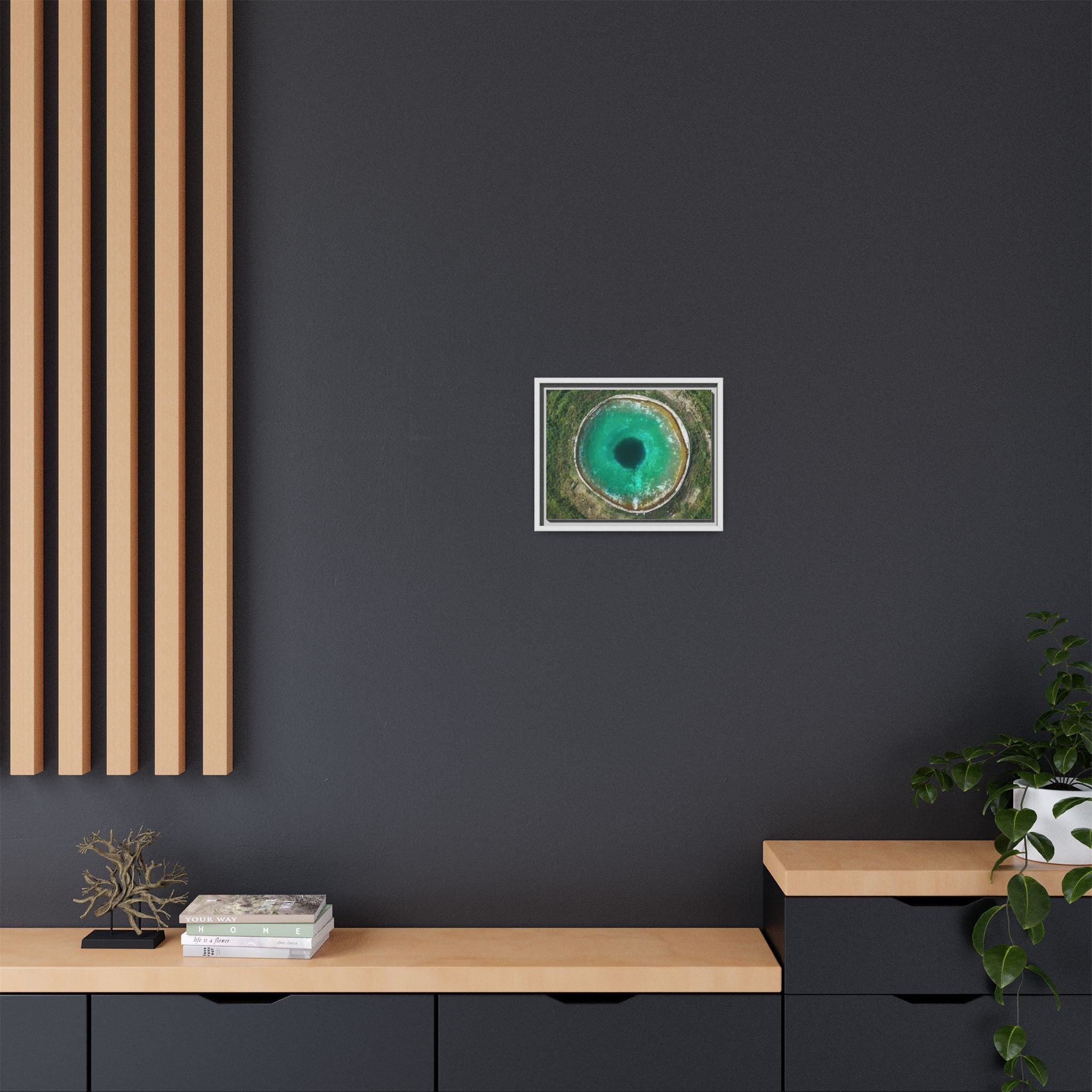 LinkHearts™ 'Sink Hole' Matte Canvas Framed Wall Art