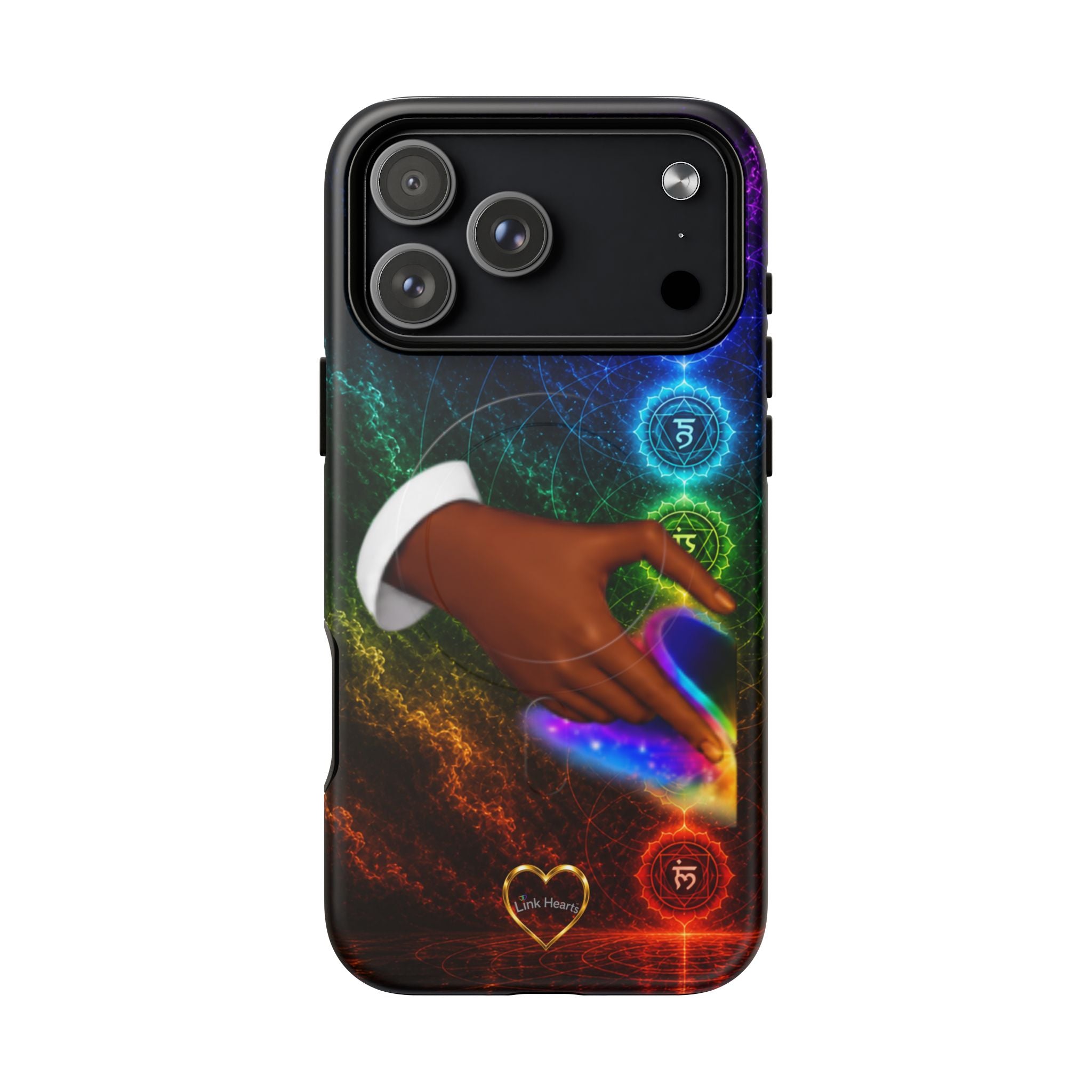 Link Hearts™ Cosmic Energy Phone Case - Chakra Healing Magnetic Phone Case