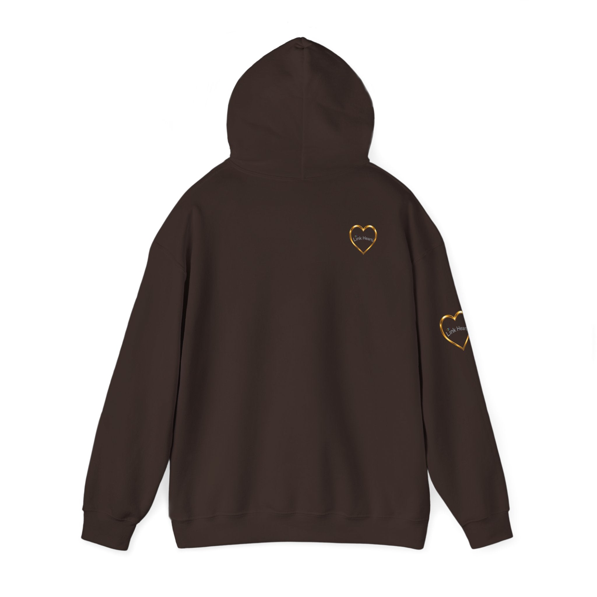 Hoodie — Rainbow Heart Hands Graphic Pullover