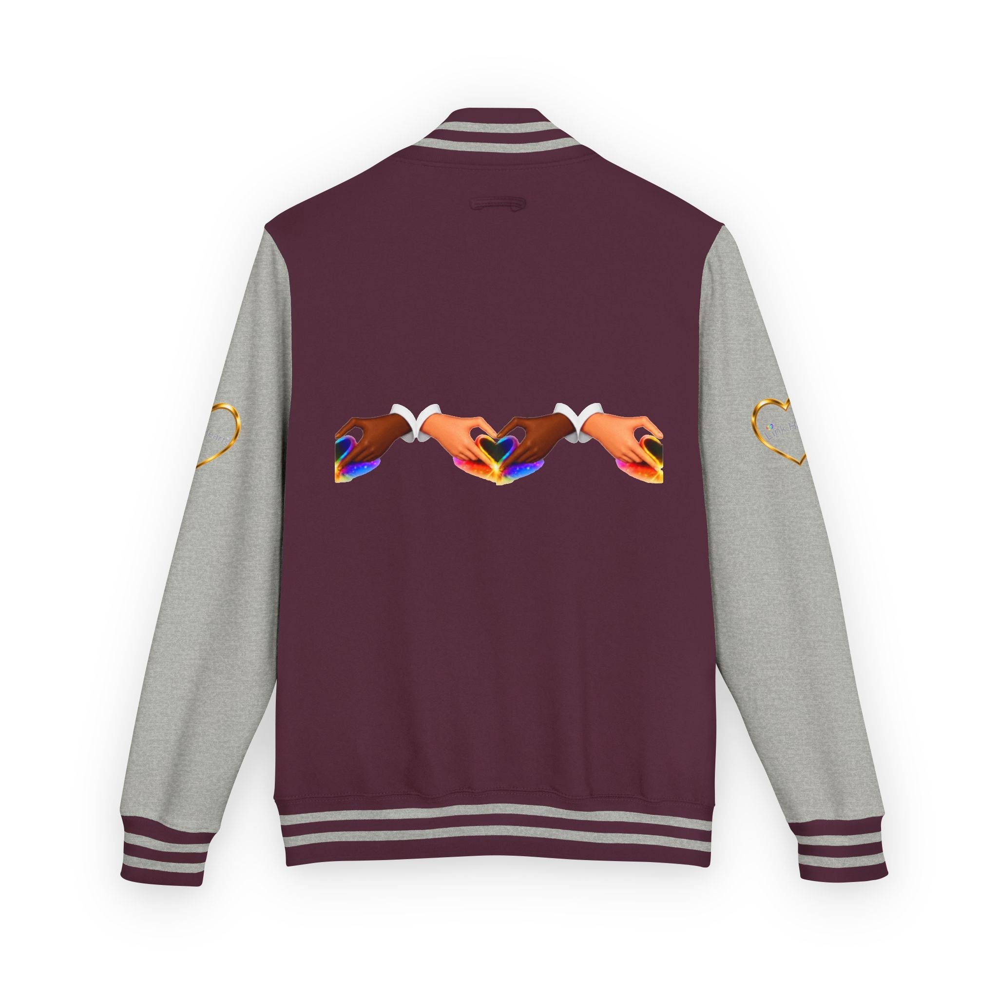 Link Hearts™ Premium Varsity Jacket – Wear the Movement.