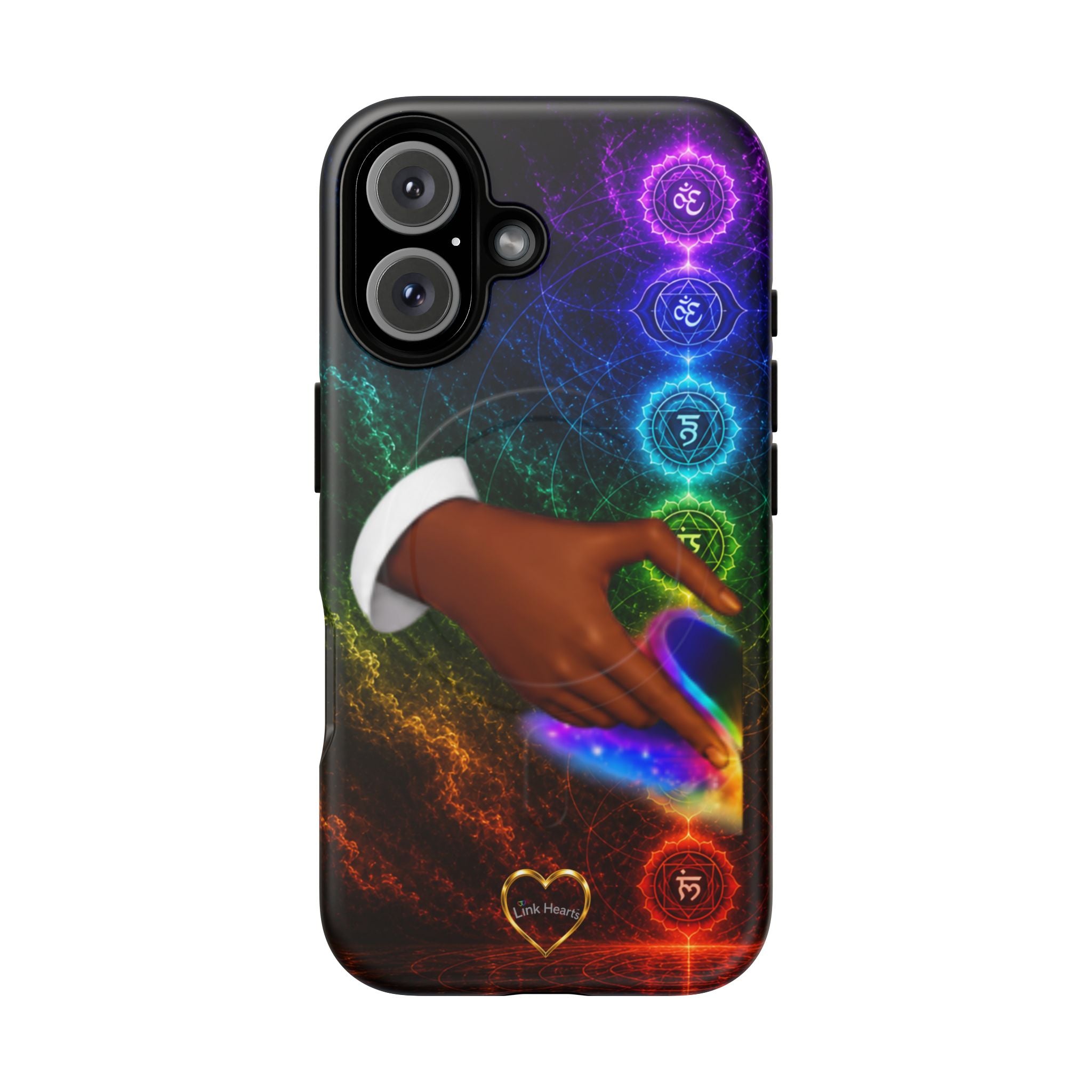 Link Hearts™ Cosmic Energy Phone Case - Chakra Healing Magnetic Phone Case