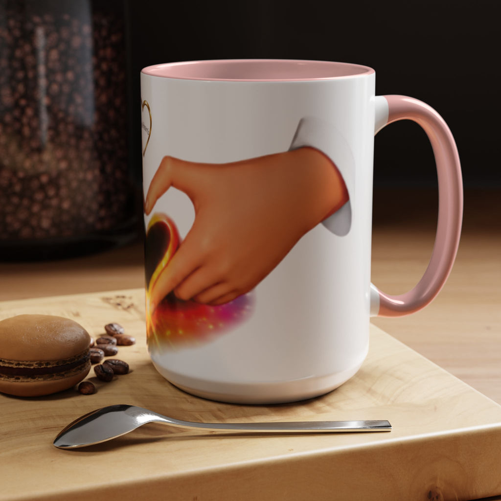 Link Hearts™ - Rainbow Unity Heart Mug.