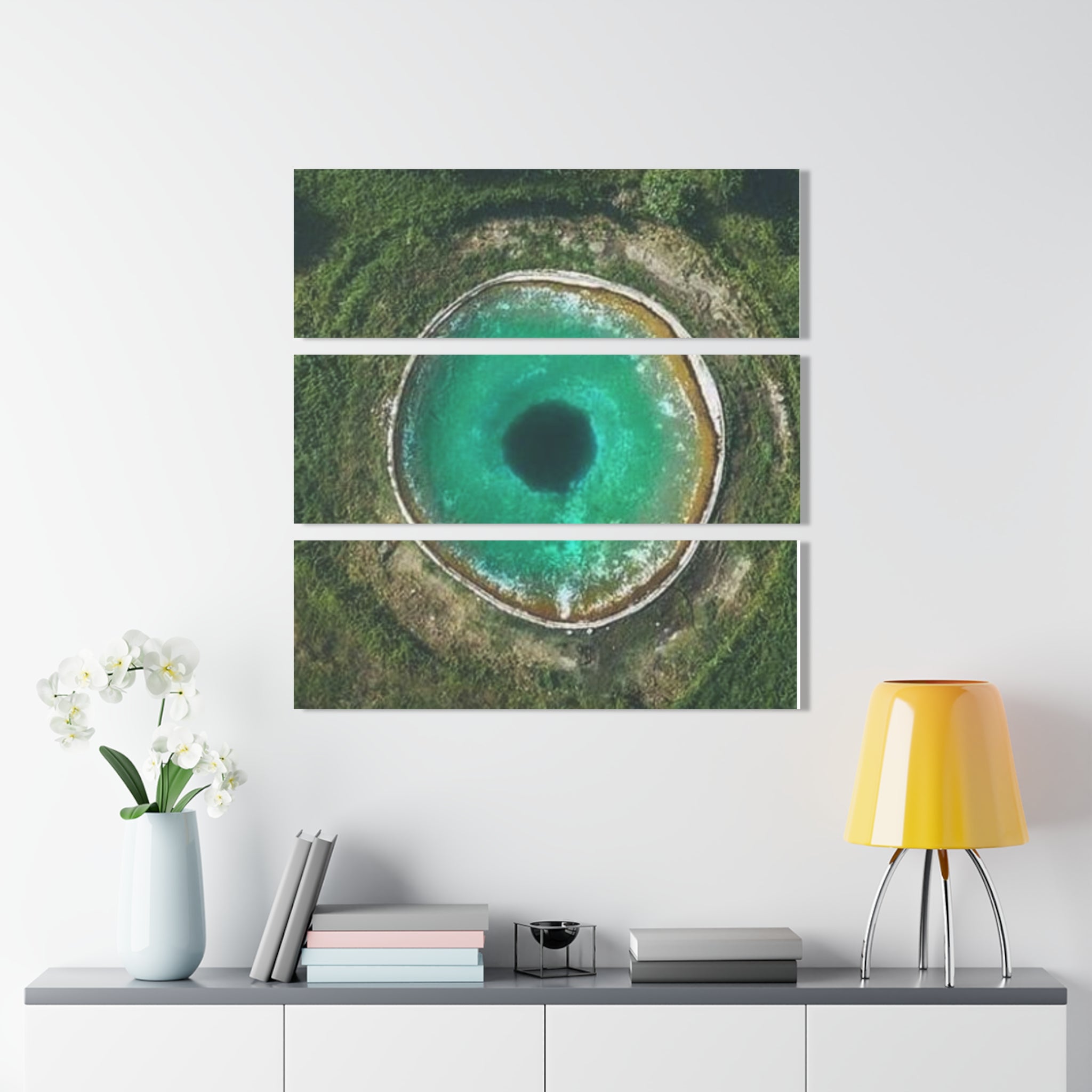 Link Hearts™ Triptych Acrylic Print — Modern Nature Wall Art ("Nature. Balance. Connection.")