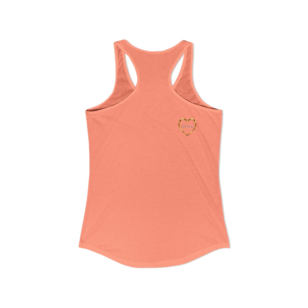 Link Hearts™ Women’s Ideal Racerback Tank – Wear Unity With Every Move.