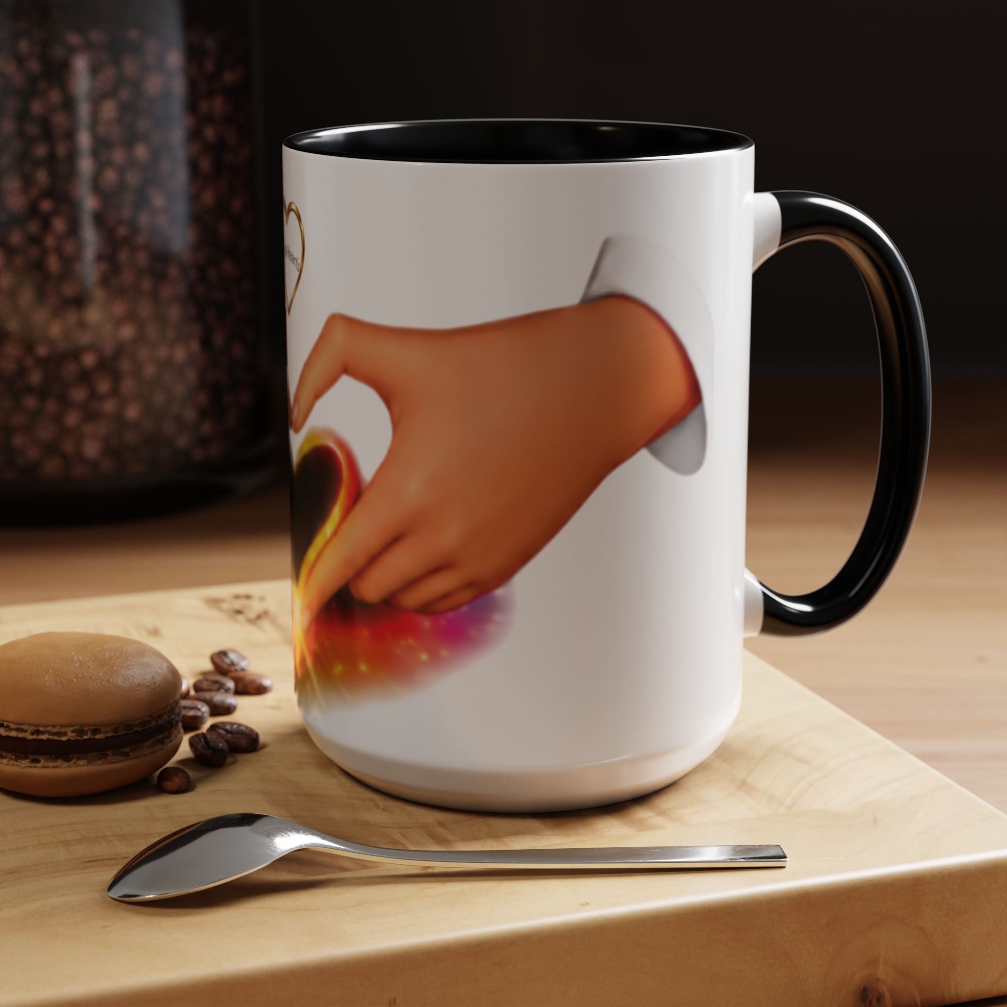 Link Hearts™ - Rainbow Unity Heart Mug.