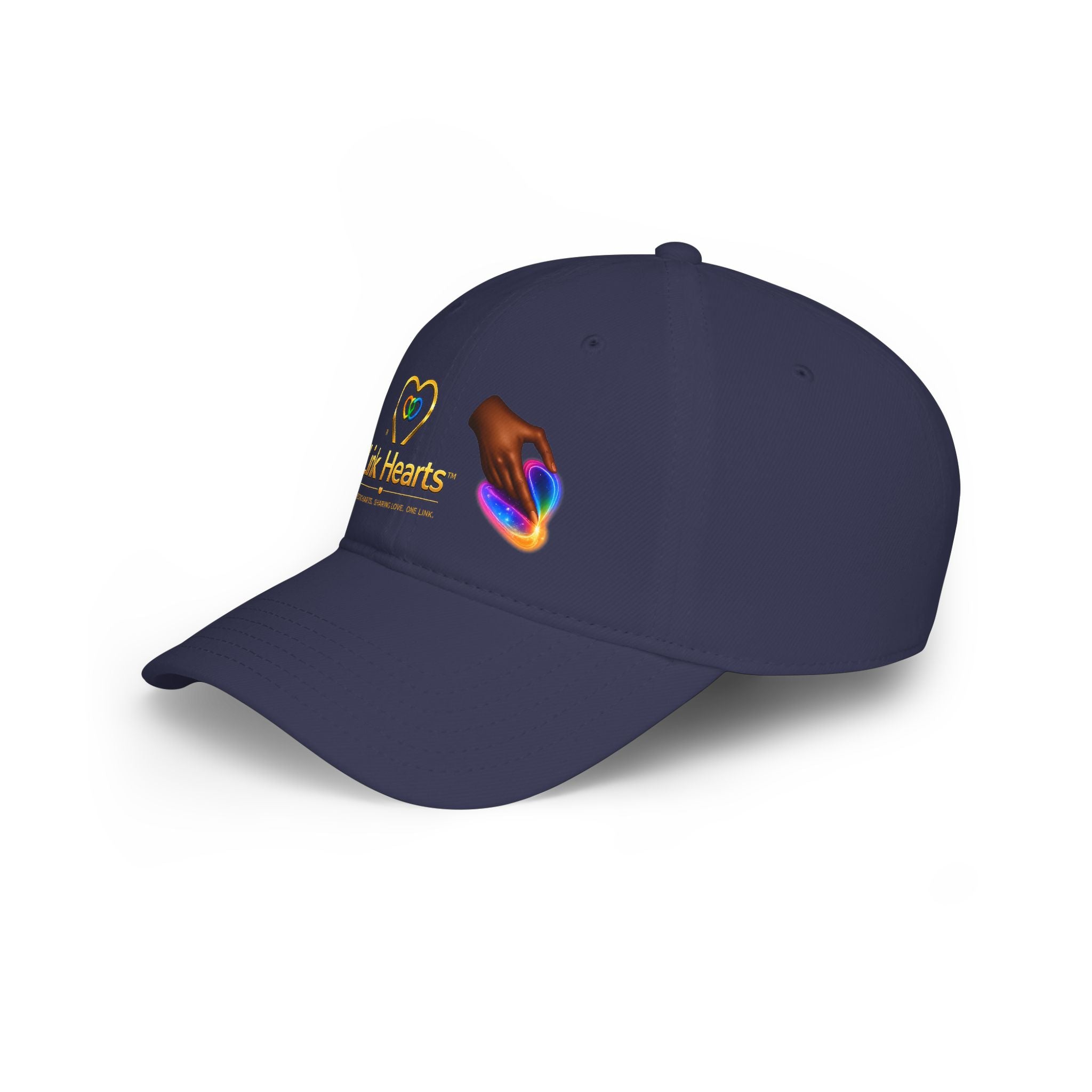 Low Profile Baseball Cap — "Link Hearts" Charity Logo Hat