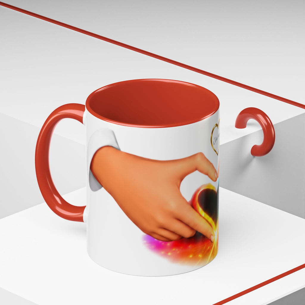 Link Hearts™ - Rainbow Heart Mug.
