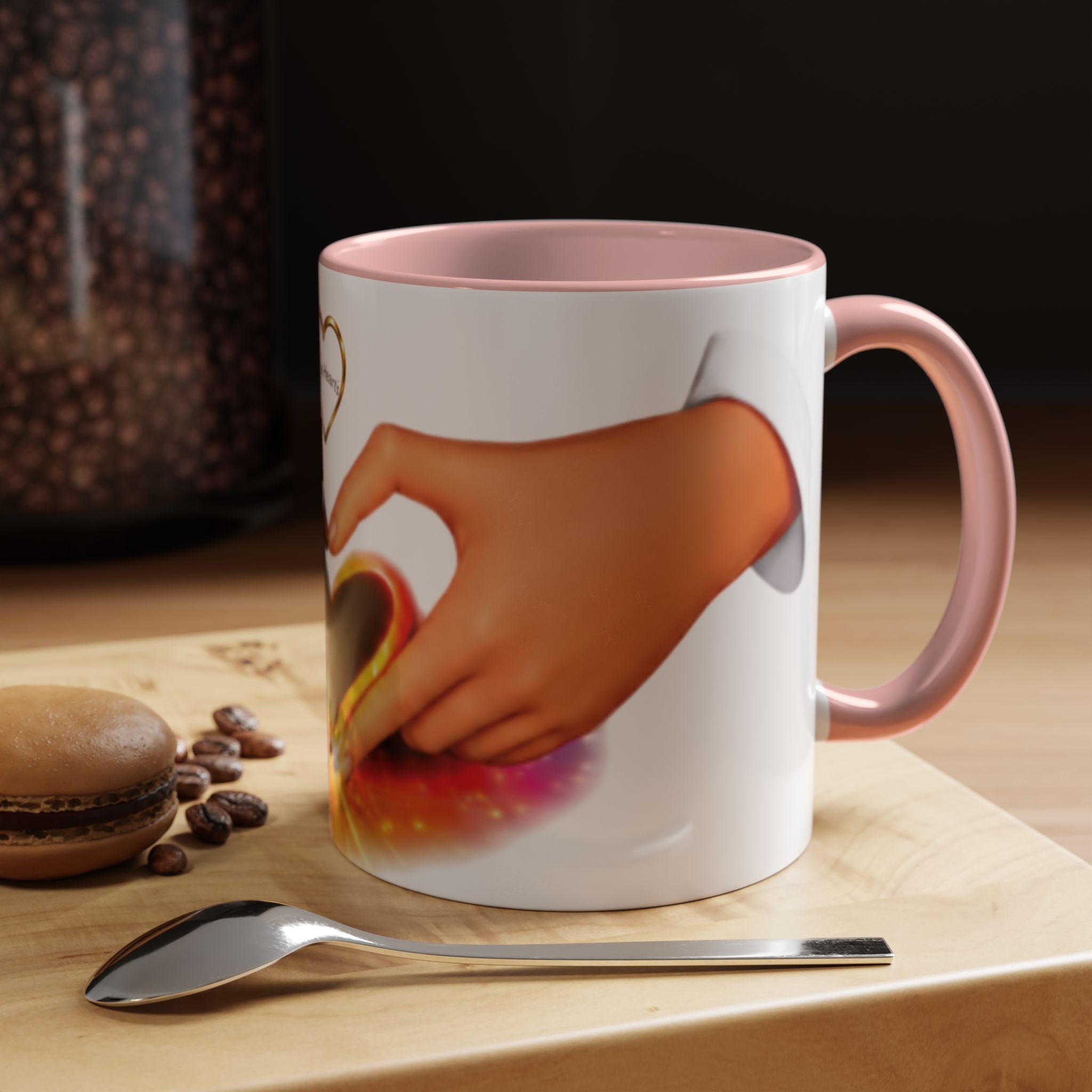 Link Hearts™ - Rainbow Unity Heart Mug.