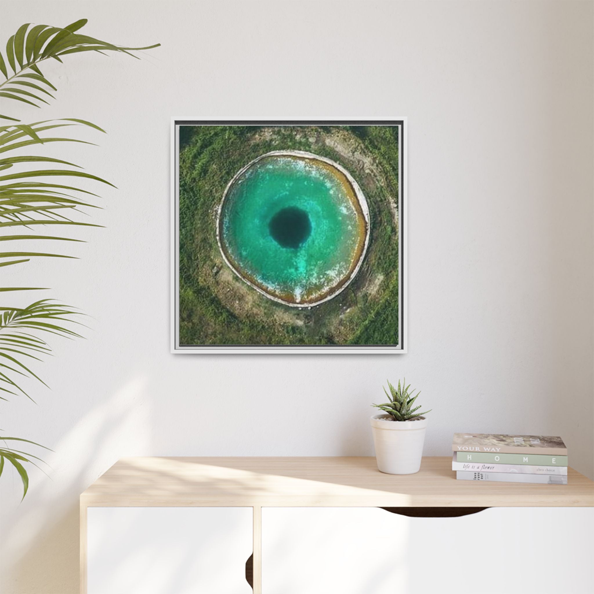LinkHearts™ 'Sink Hole' Matte Canvas Framed Wall Art