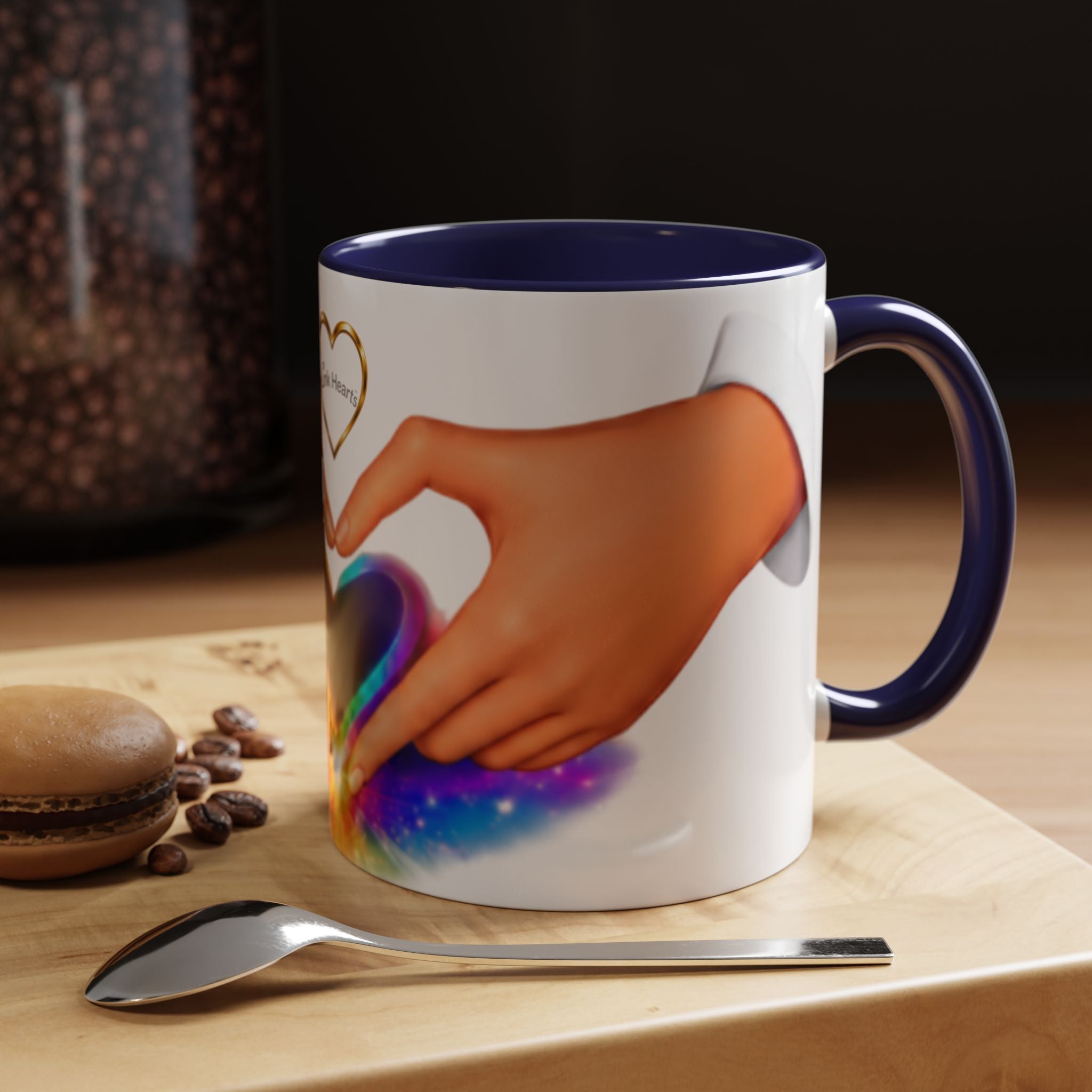Link Hearts™ - Rainbow Heart Mug.