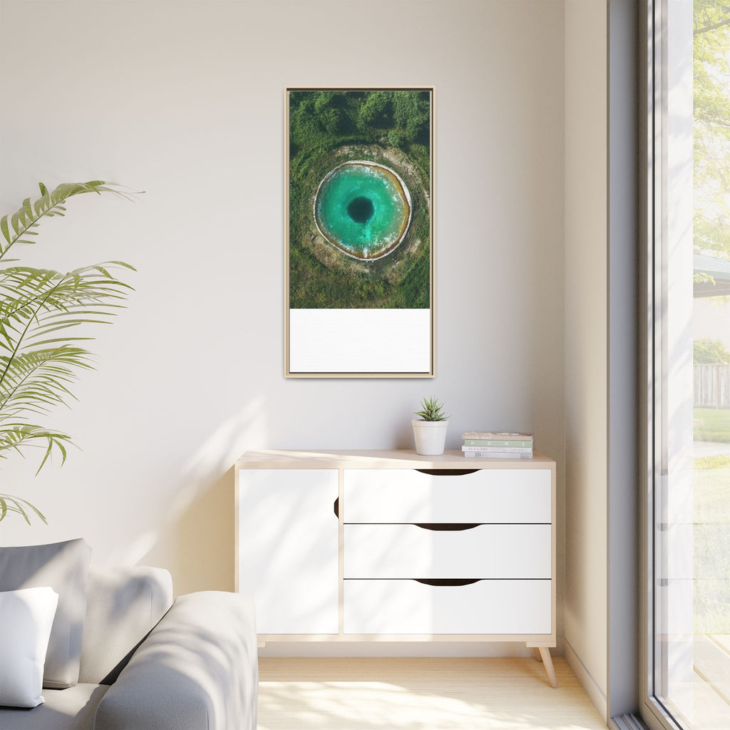 LinkHearts™ 'Sink Hole' Matte Canvas Framed Wall Art