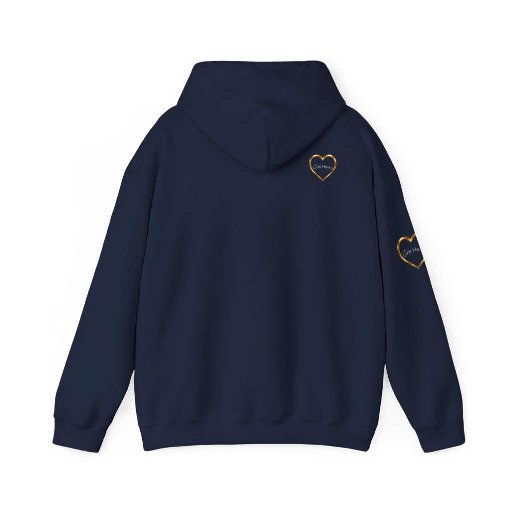 Hoodie — Rainbow Heart Hands Graphic Pullover
