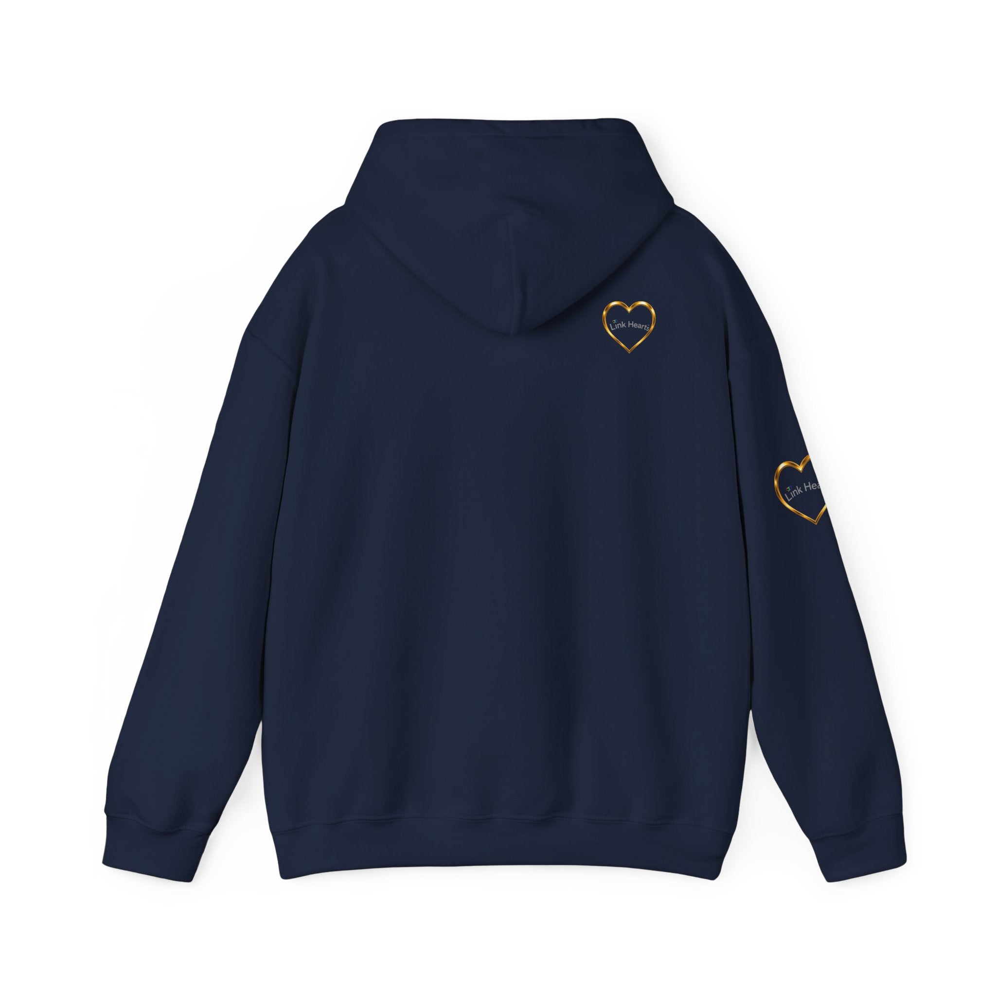 Hoodie — Rainbow Heart Hands Graphic Pullover