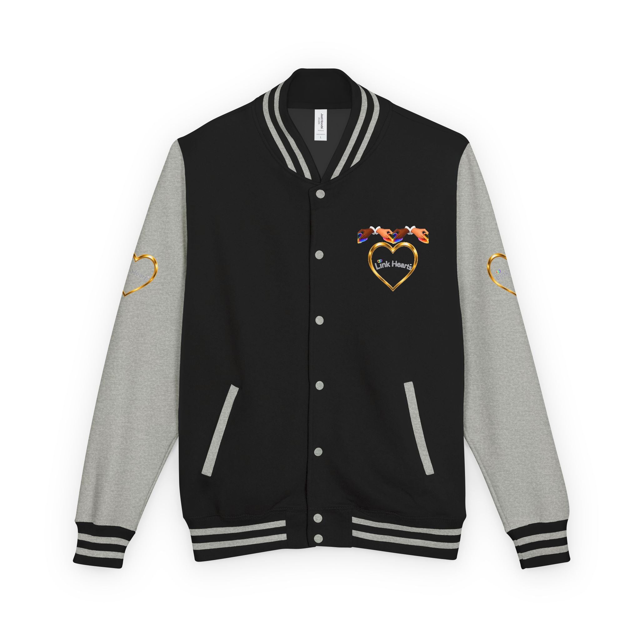 Link Hearts™ Premium Varsity Jacket – Wear the Movement.