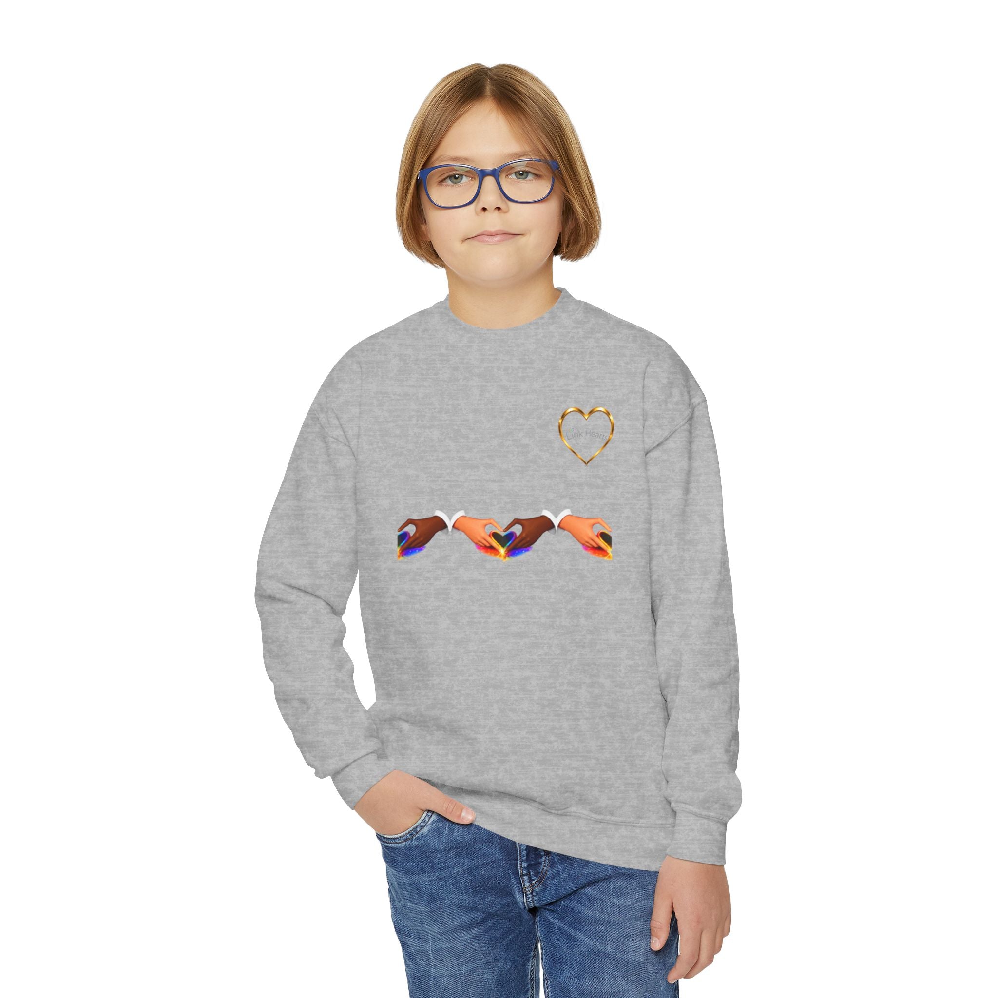 Link Hearts™ Unity Youth Crewneck Sweatshirt