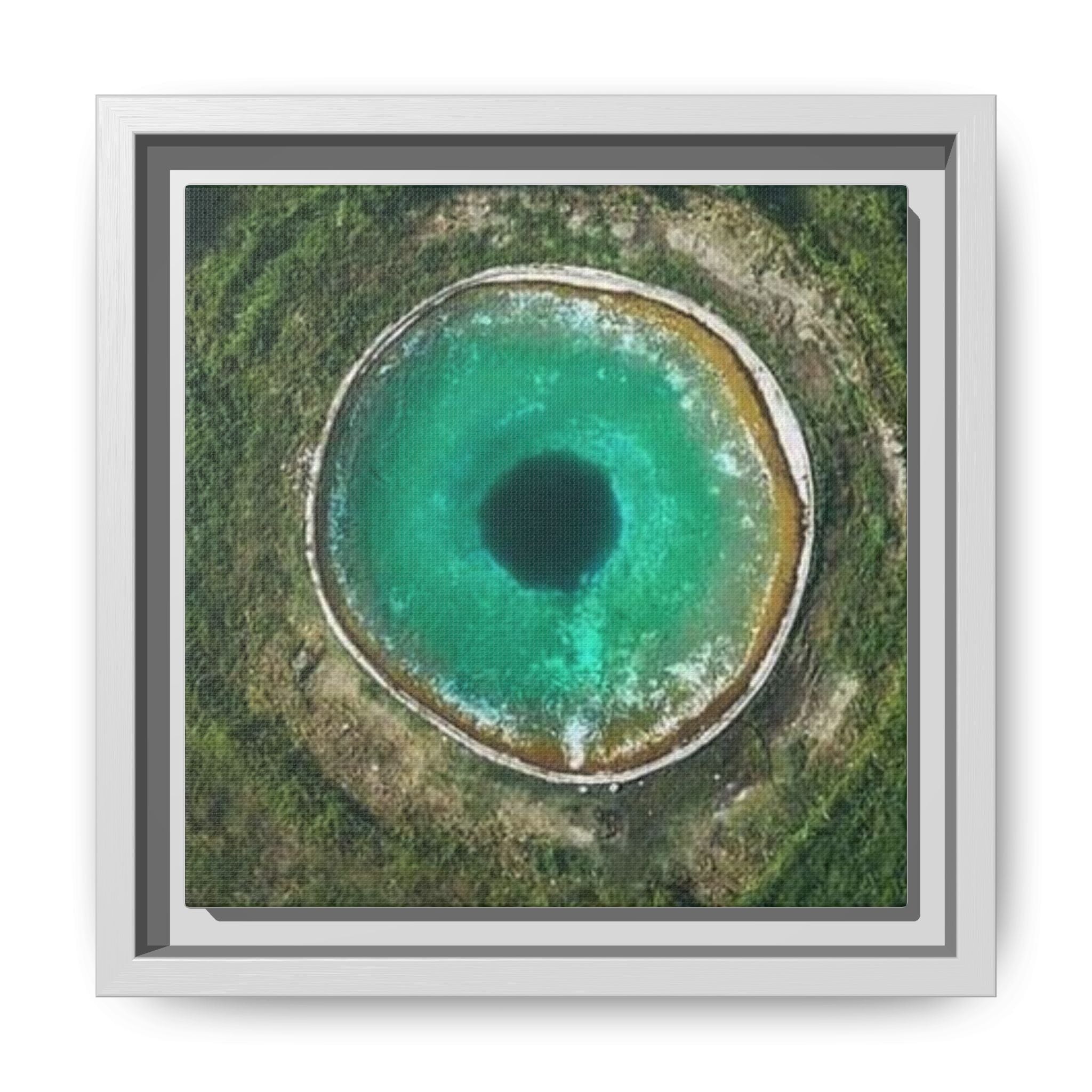 LinkHearts™ 'Sink Hole' Matte Canvas Framed Wall Art