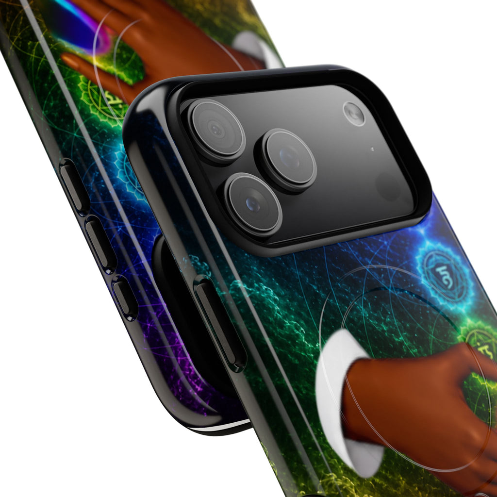 Link Hearts™ Cosmic Energy Phone Case - Chakra Healing Magnetic Phone Case